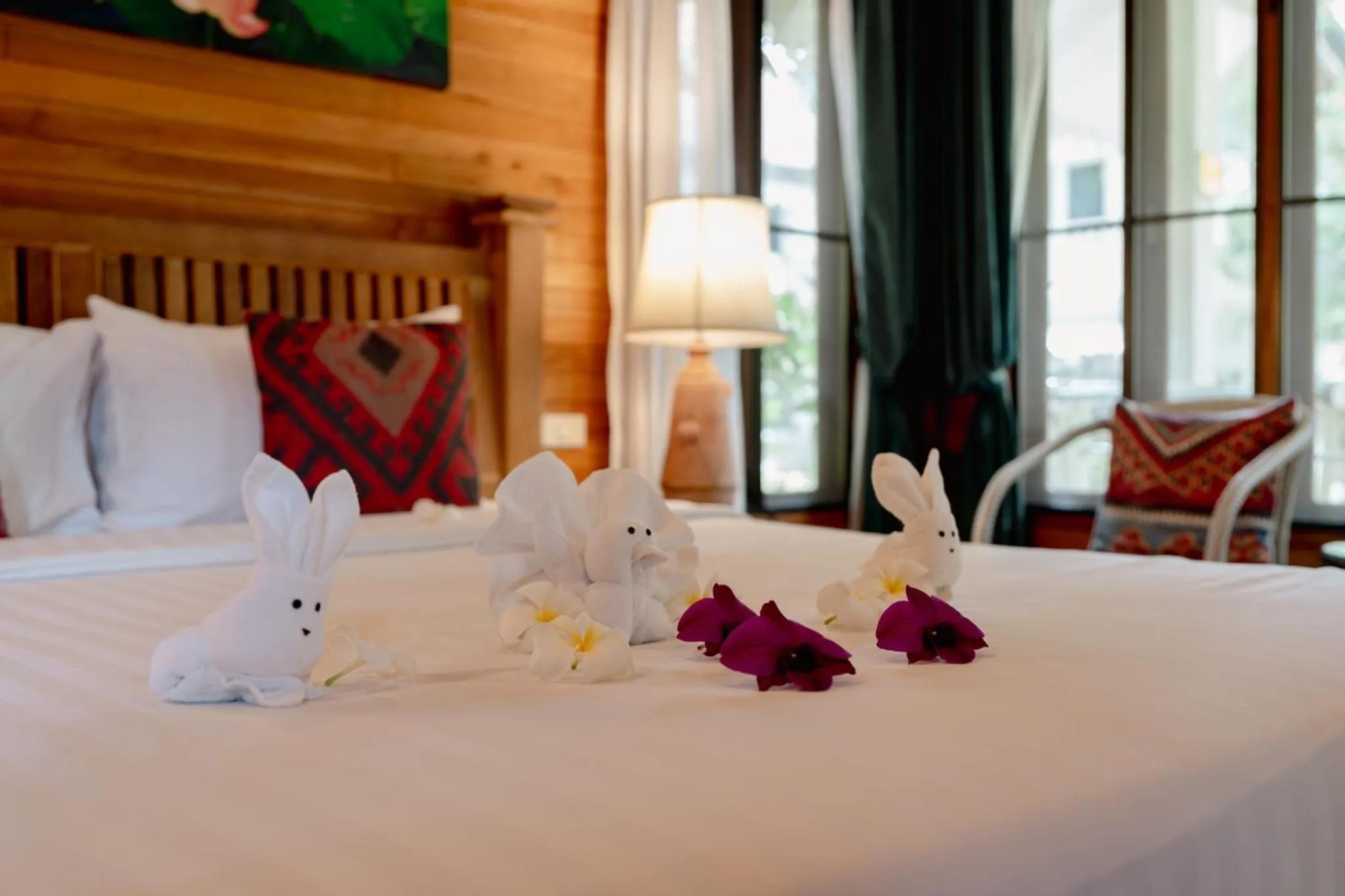 Bed in Natural Park Resort Pattaya