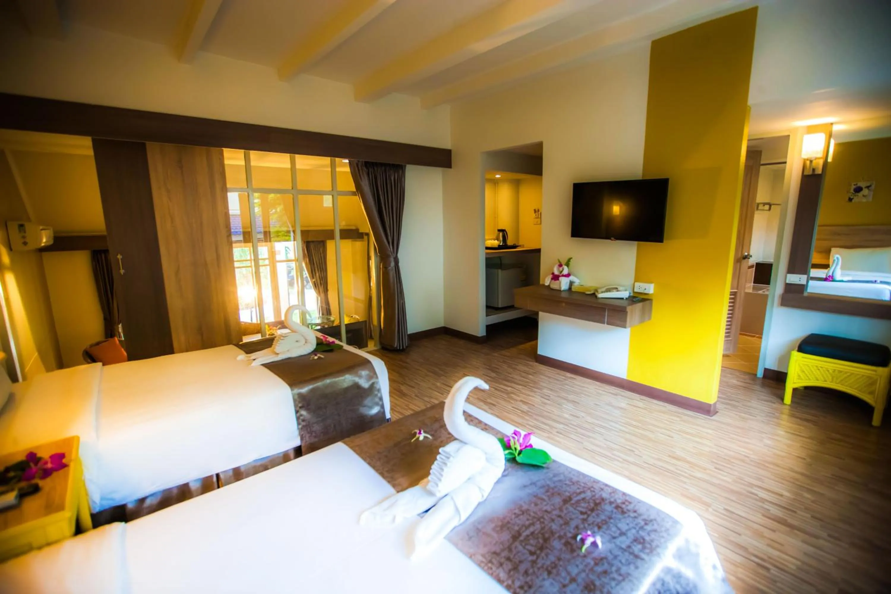 Bedroom, Bed in Natural Park Resort Pattaya