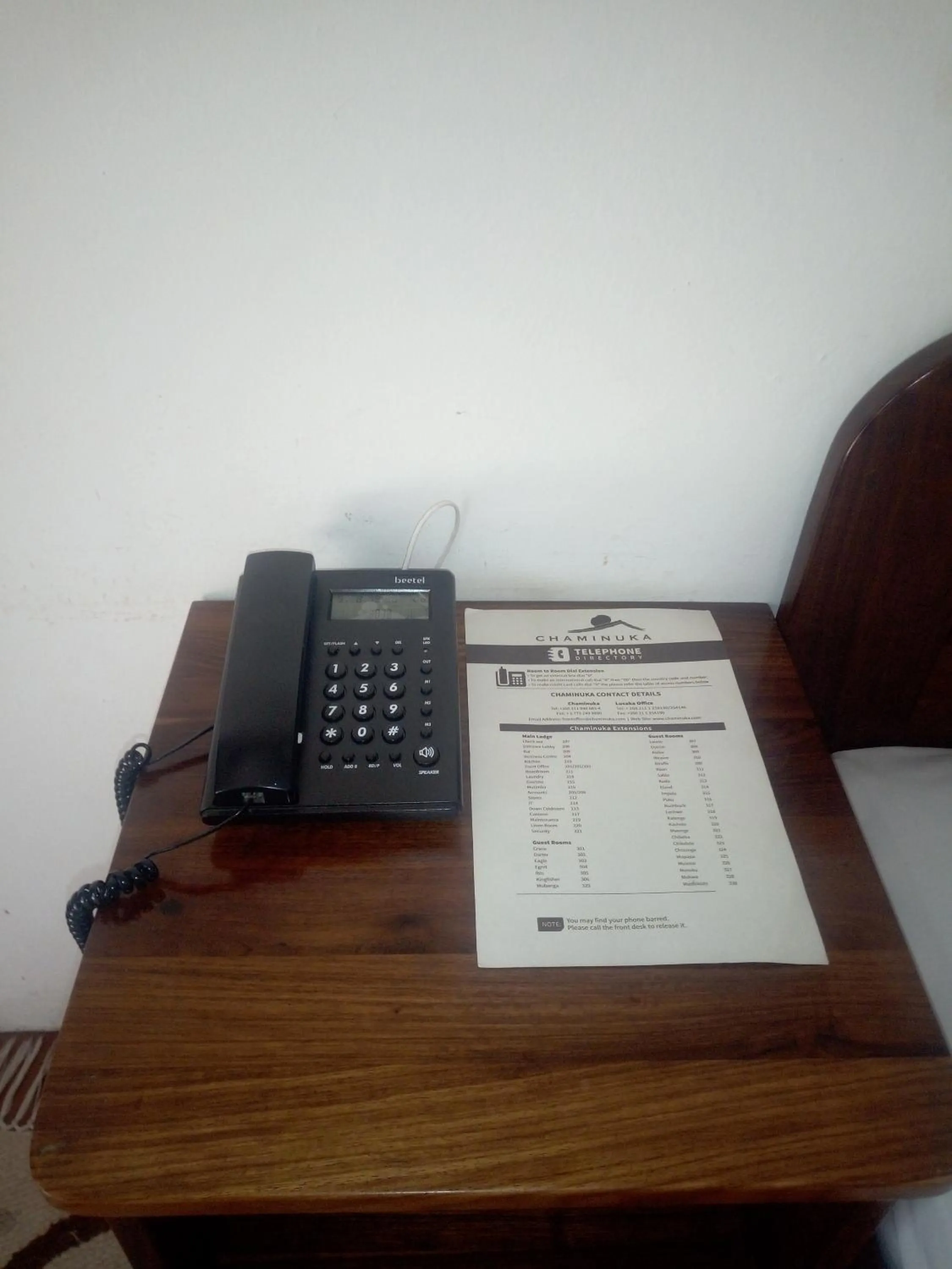 Bedroom in Chaminuka Lodge