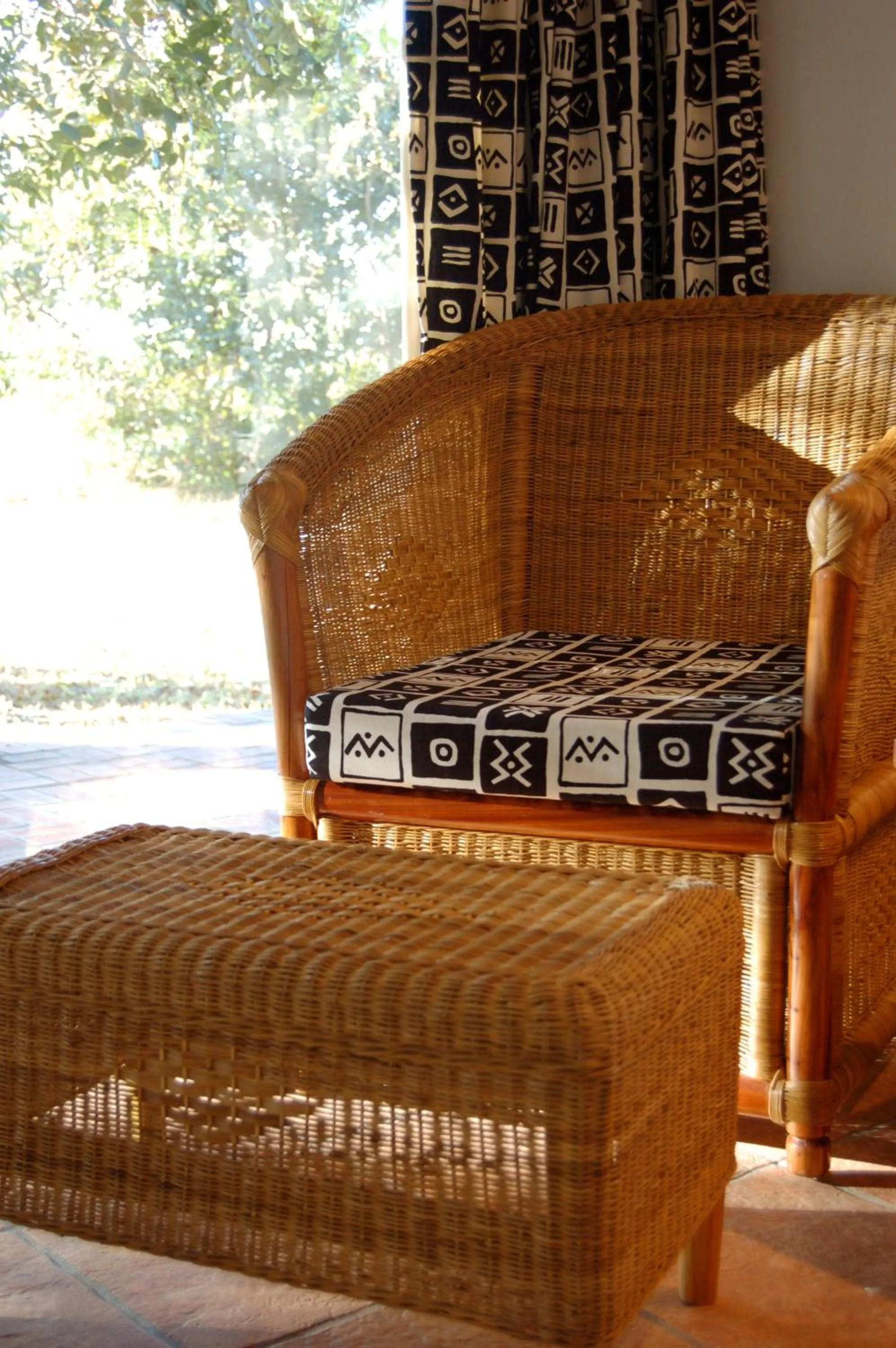 Decorative detail in Chaminuka Lodge