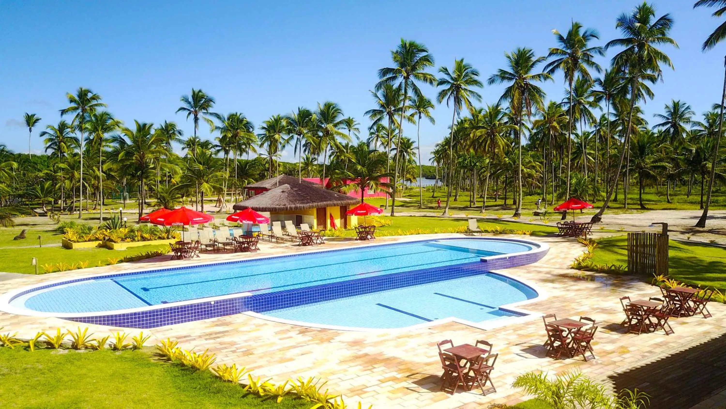 Pool view in Makaira Beach Resort
