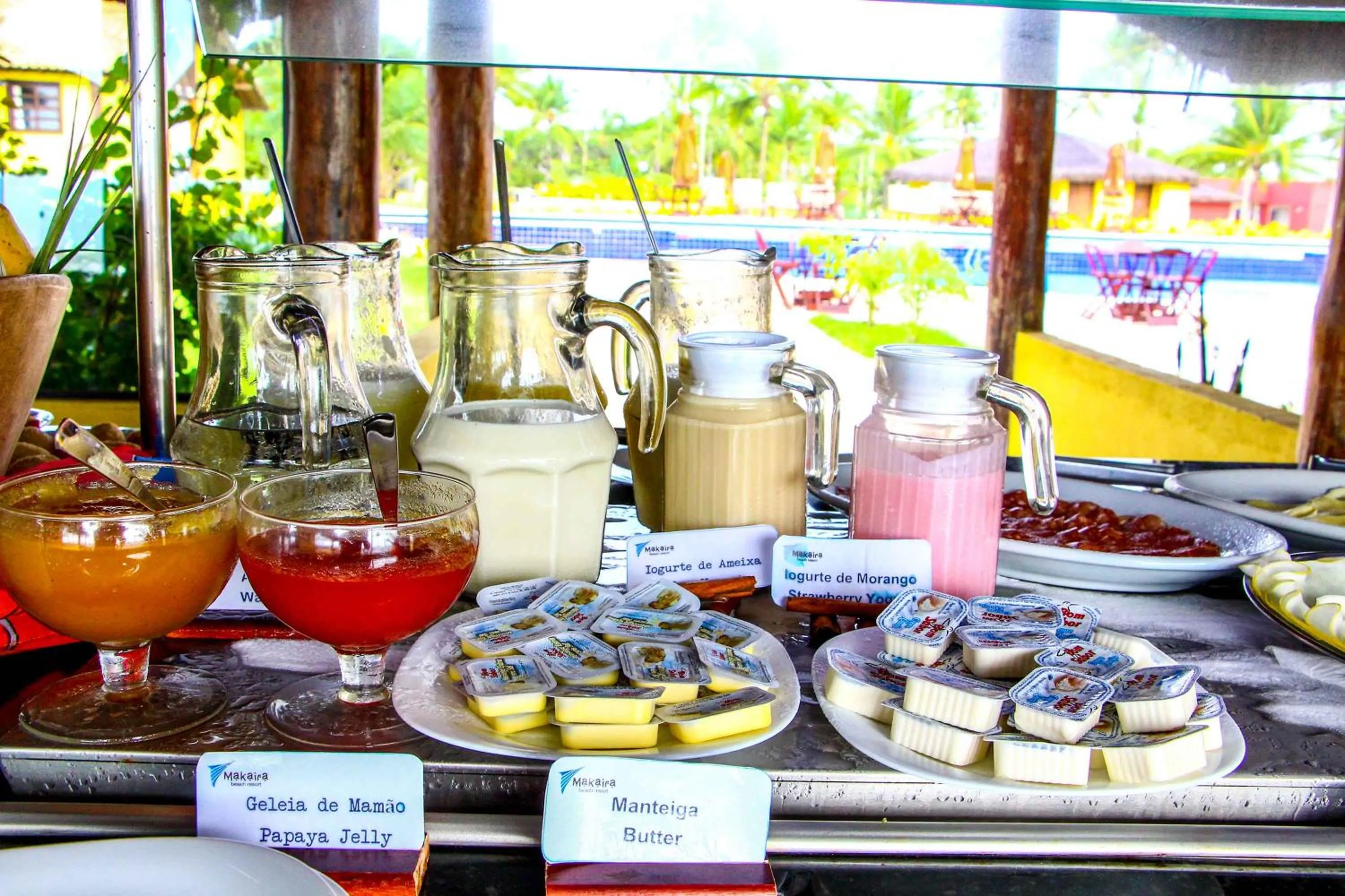 Continental breakfast in Makaira Beach Resort