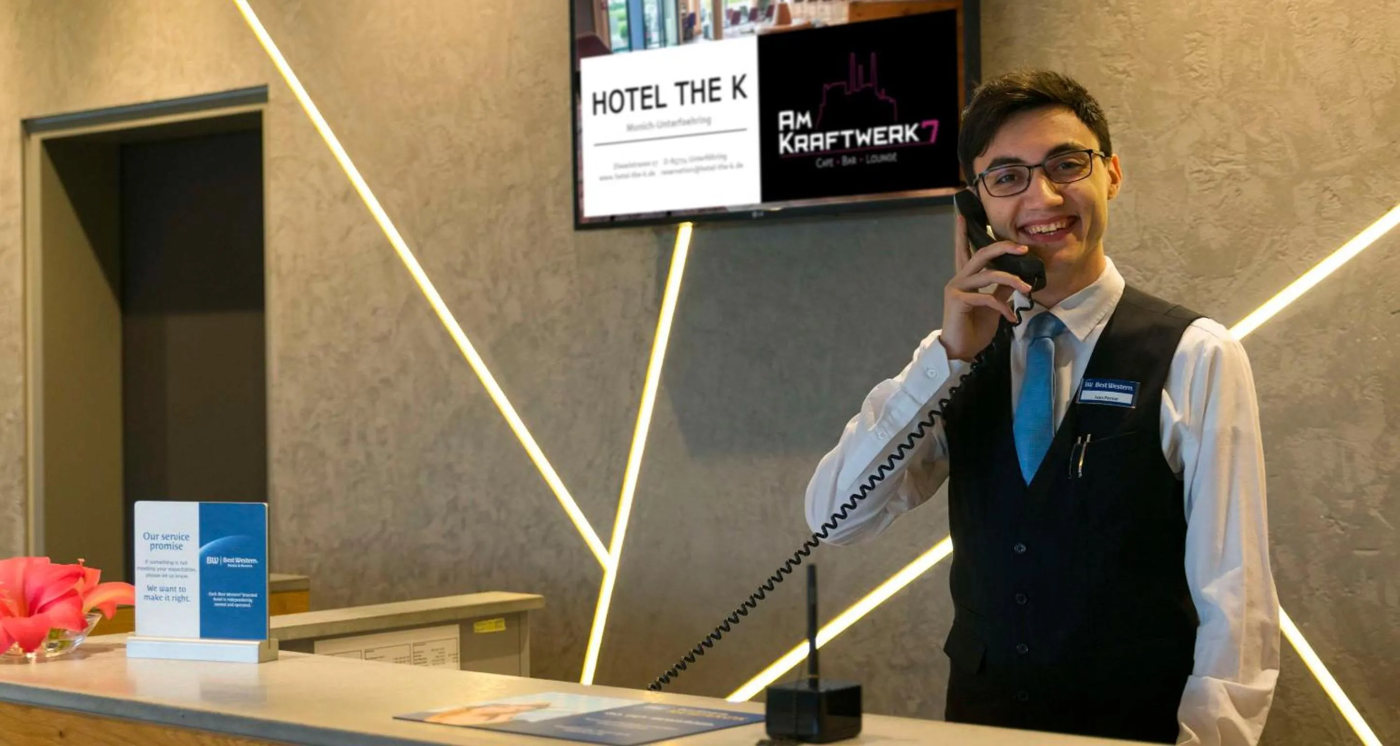 Lobby or reception in BEST WESTERN Hotel The K Unterföhring