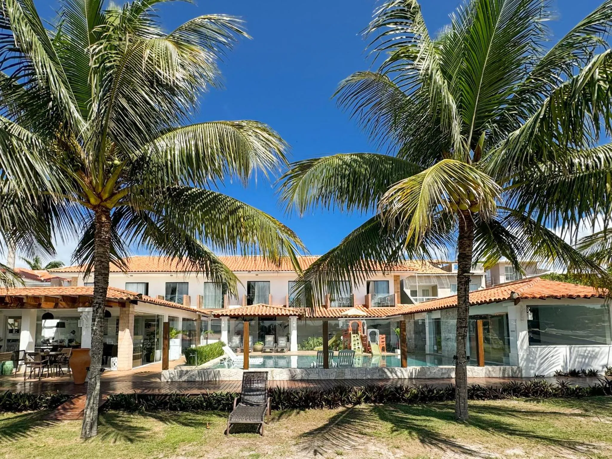 Pool view in Hotel Premium Recanto da Passagem