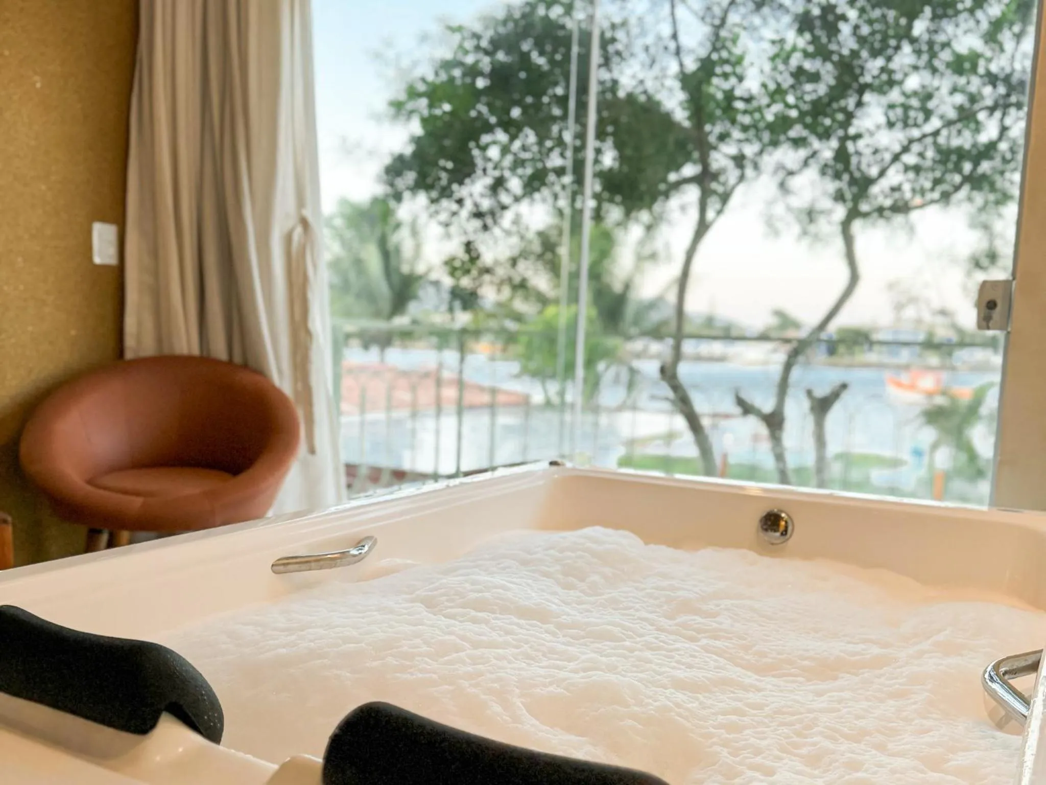Hot Tub, Bed in Hotel Premium Recanto da Passagem