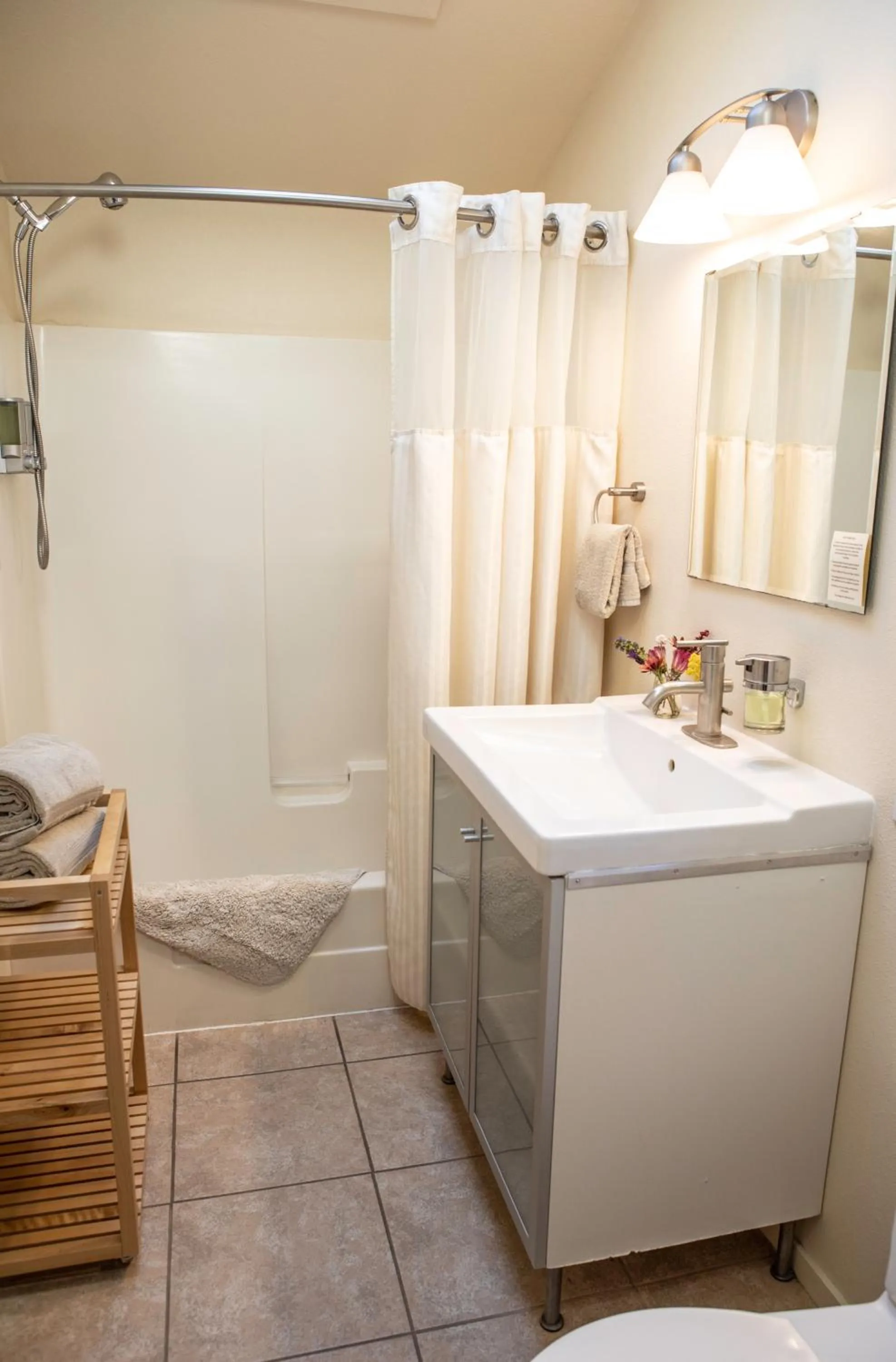 Shower in Cottages at Little River Cove