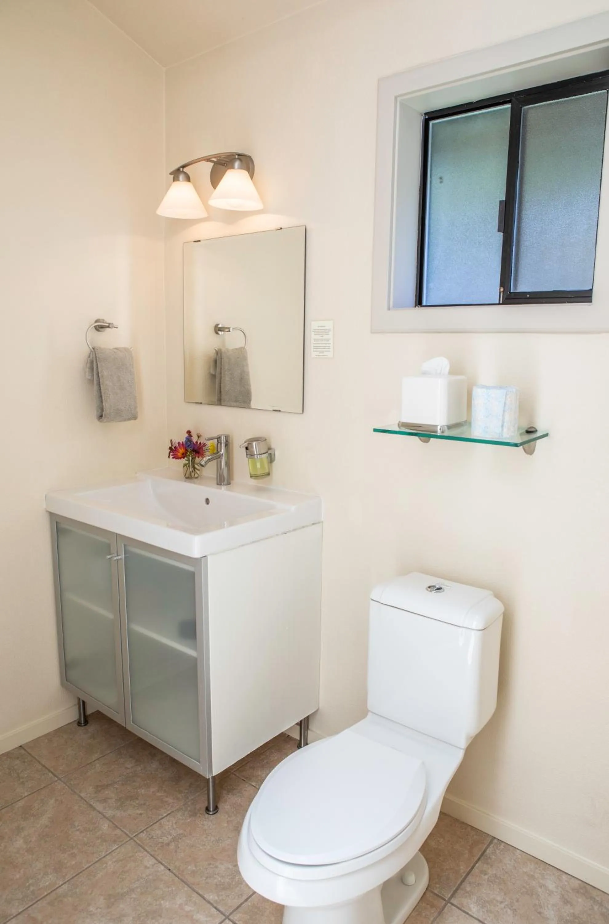 Toilet in Cottages at Little River Cove