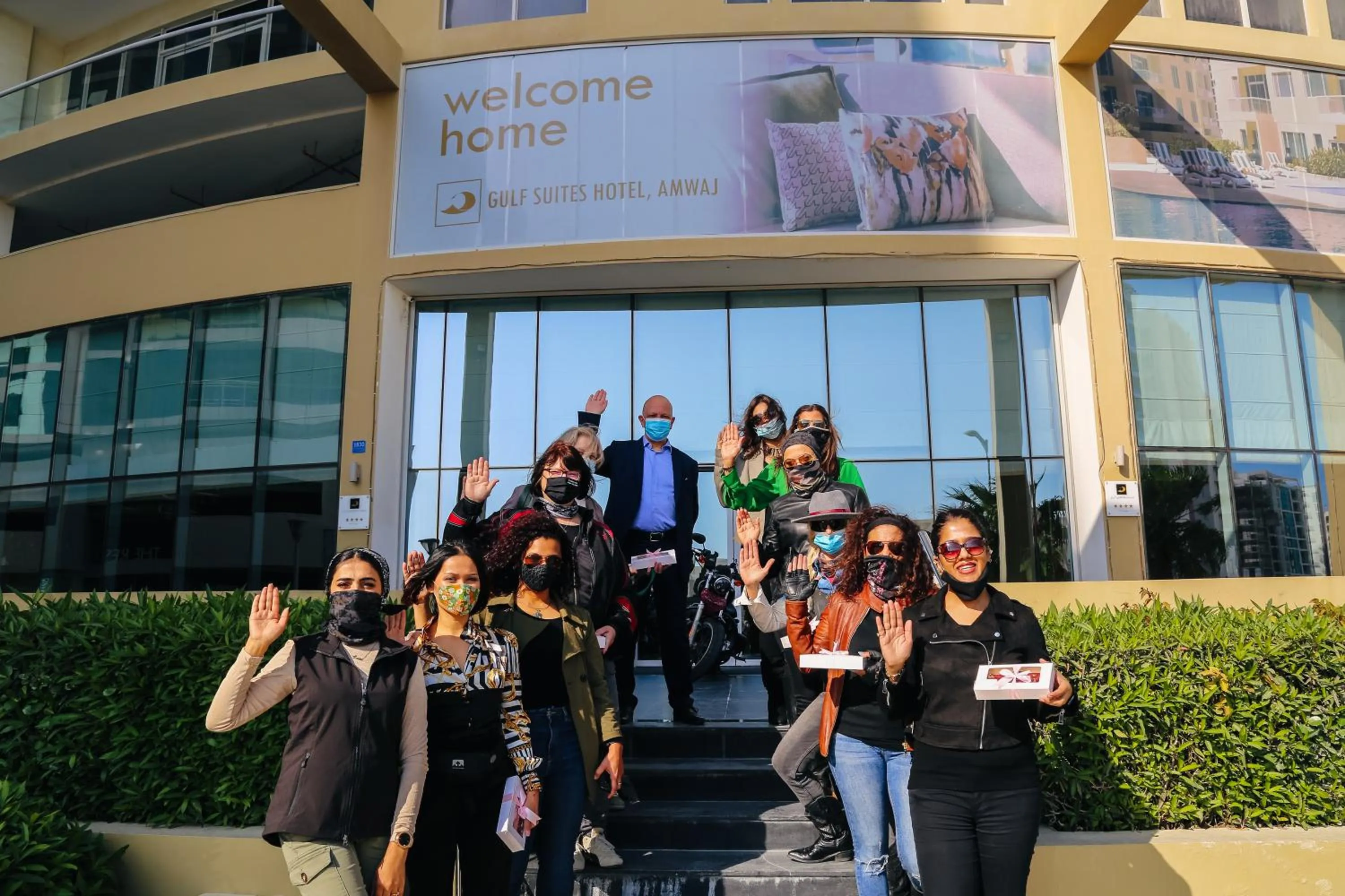 Property building in Gulf Suites Hotel Amwaj