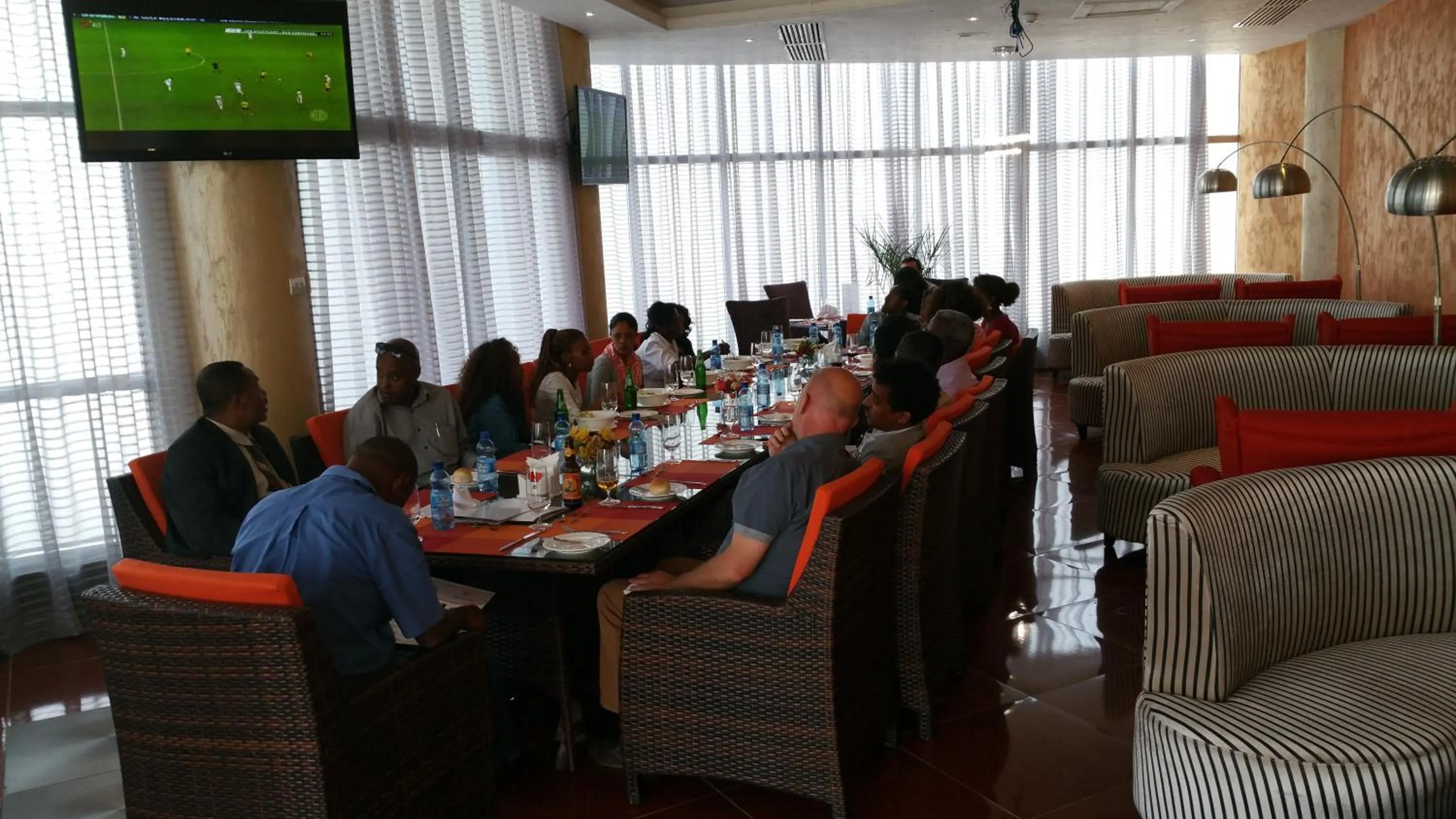 group of guests in Grand Eliana Hotel Conference & Spa