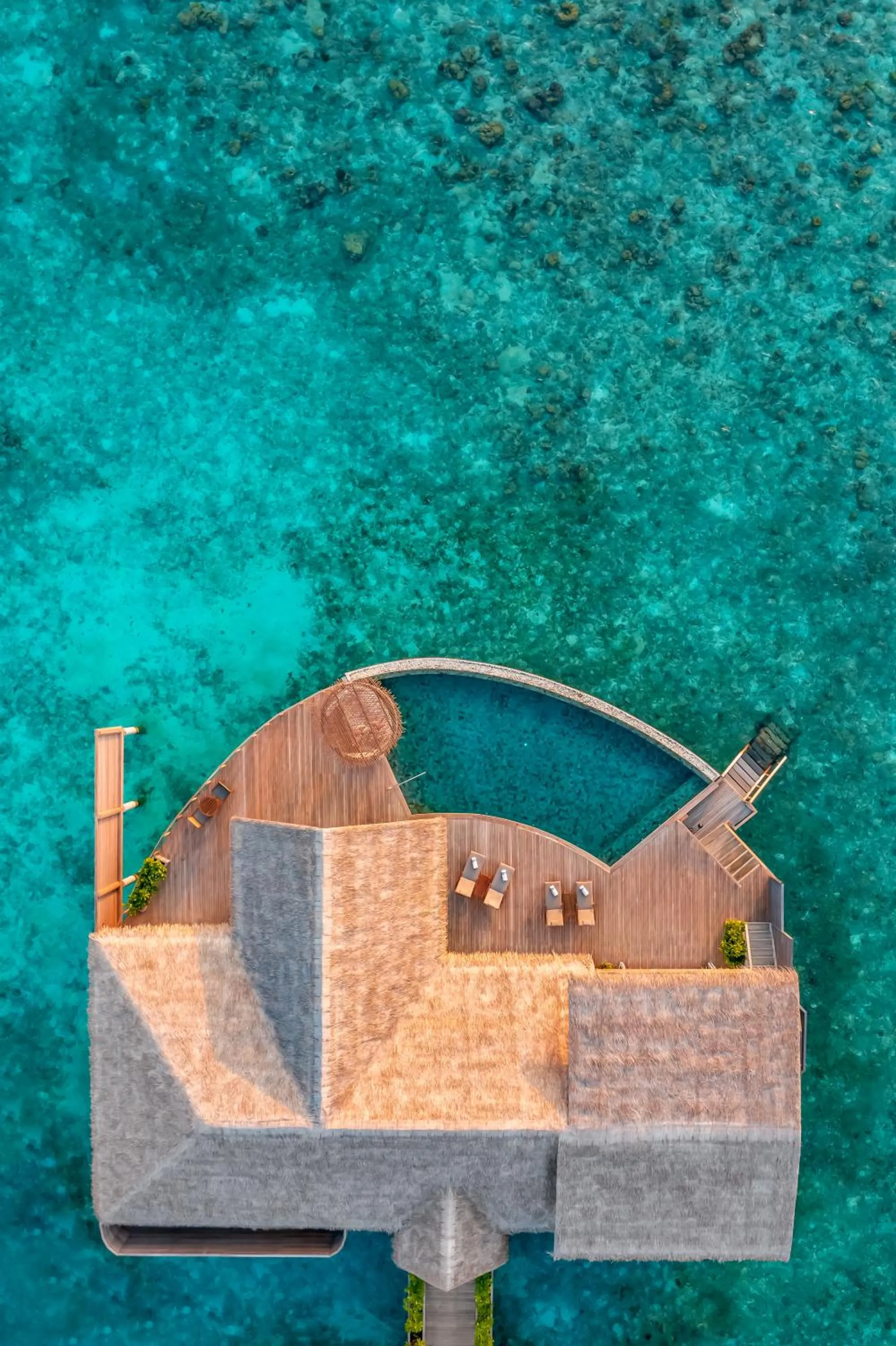 Bird's eye view in Milaidhoo Maldives