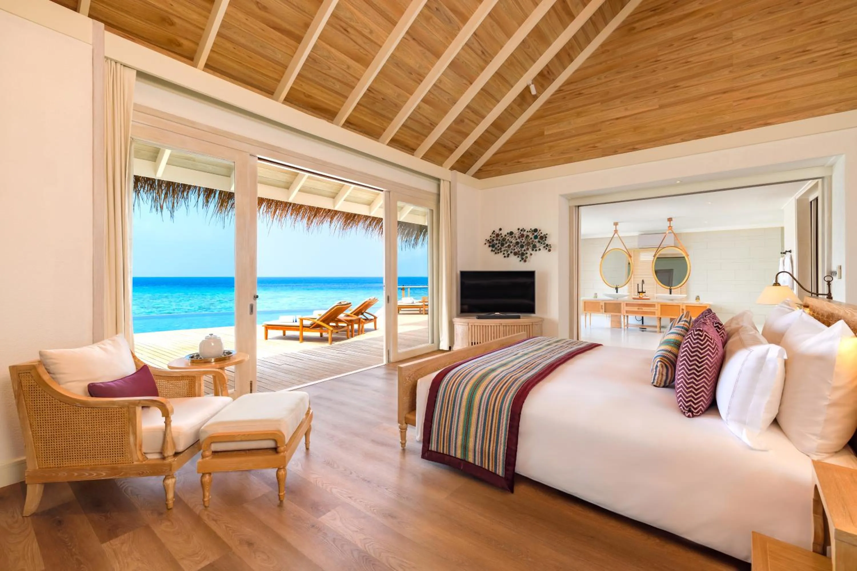 View (from property/room), Bed in Milaidhoo Maldives
