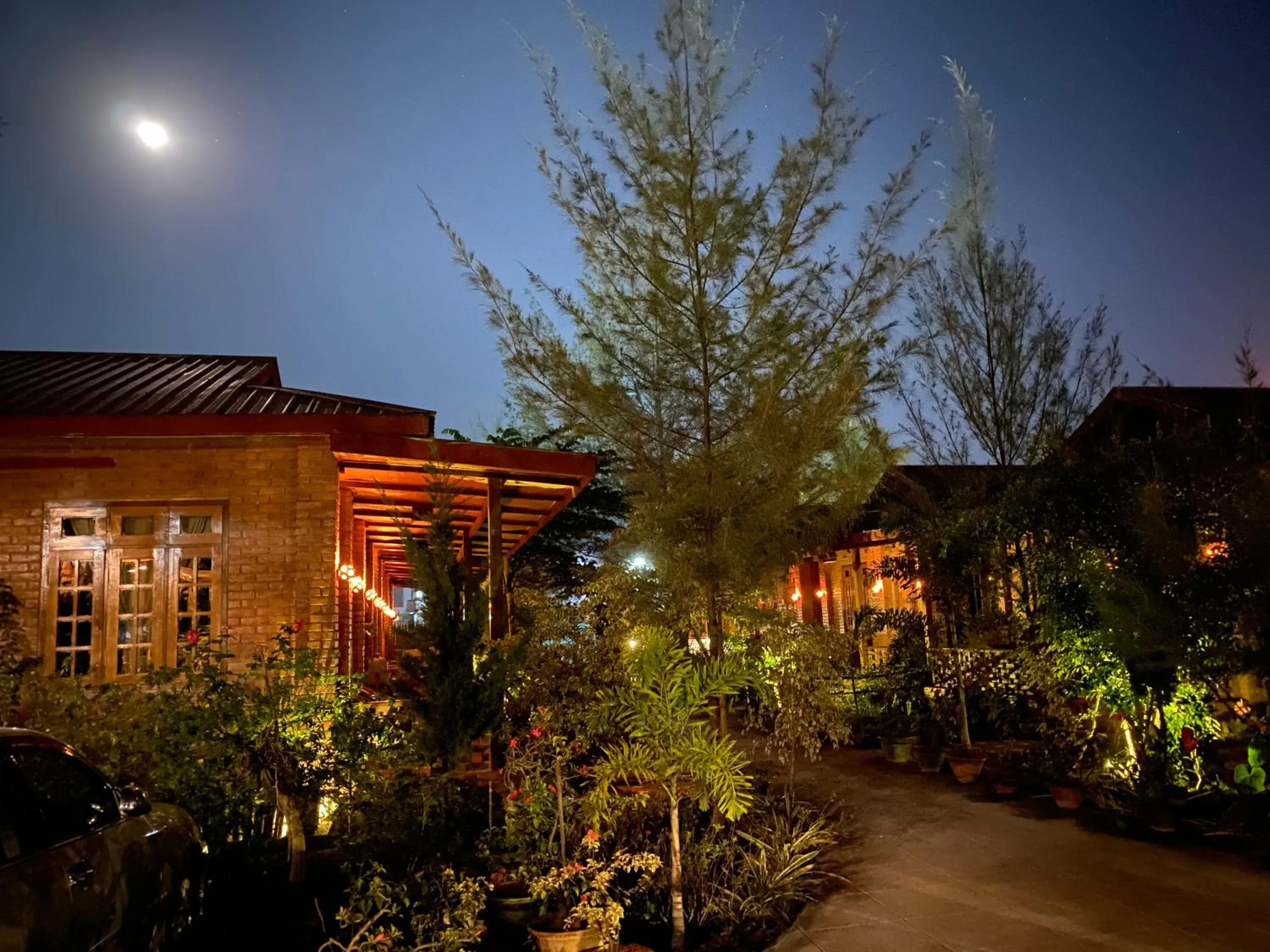 Garden view in Trinity Family Inn