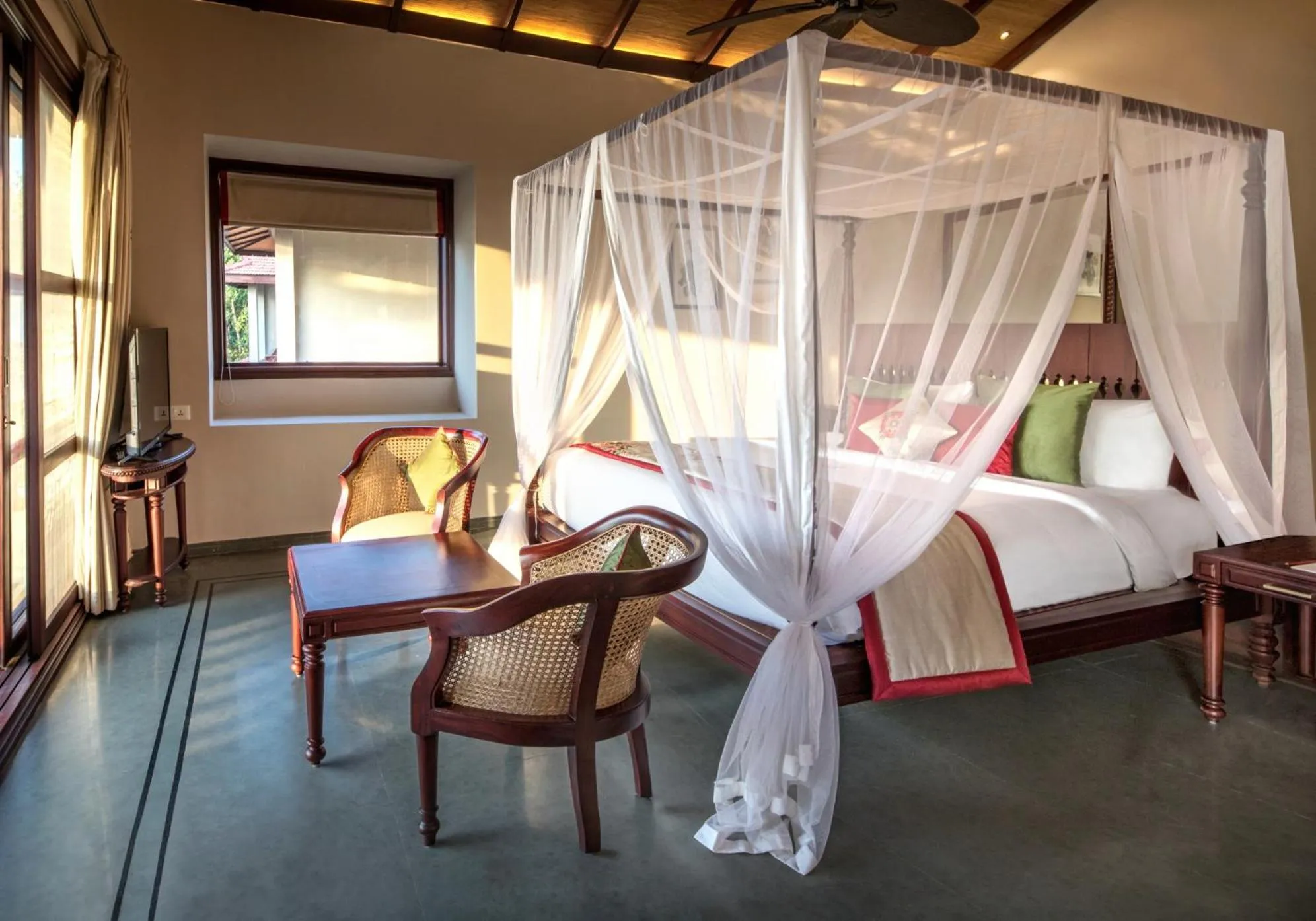 Photo of the whole room, Bed in Niraamaya Wellness Retreats Backwaters And Beyond Kumarakom