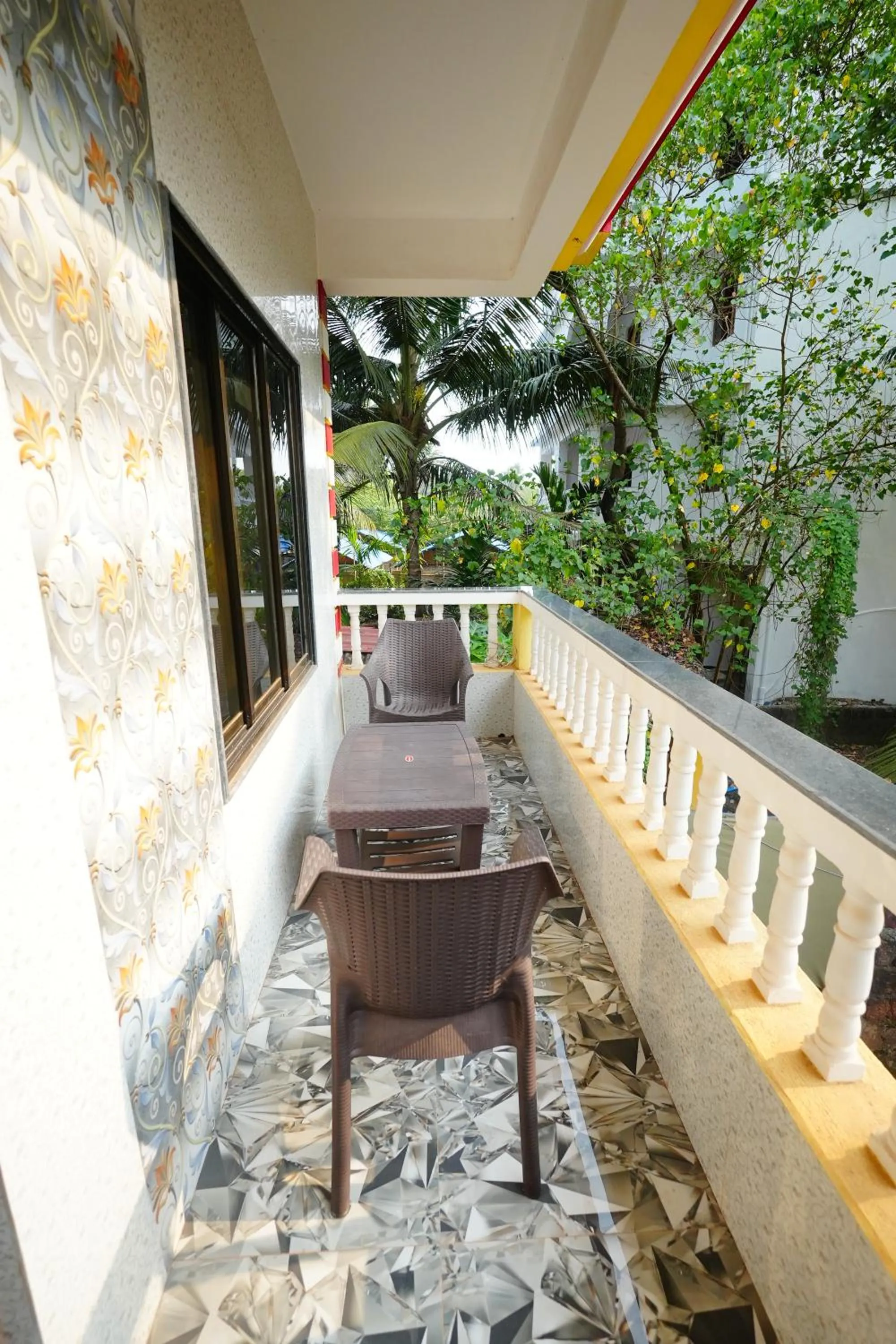 Balcony/Terrace in Sunset & Waves Resort, Mandrem Beach