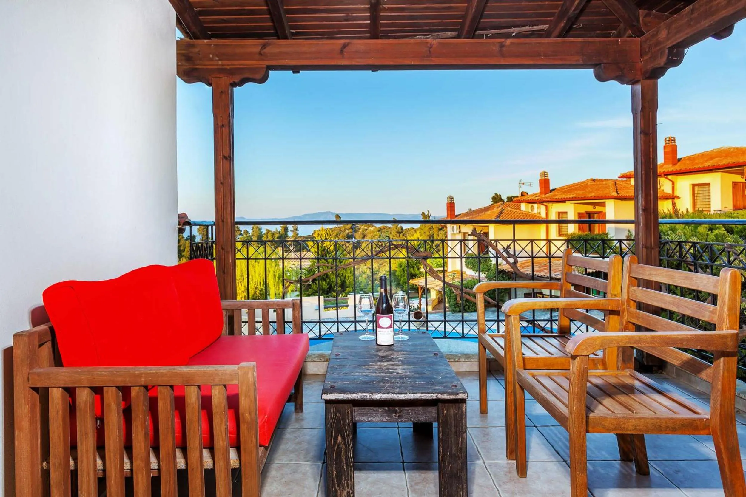 Balcony/Terrace in Akritas Ef Zin Villas & Suites