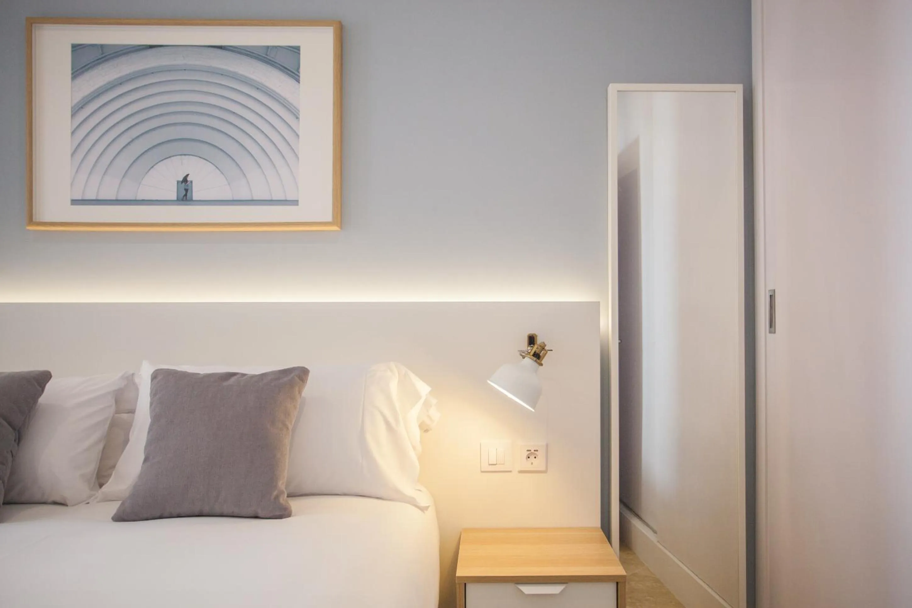 Bedroom, Bed in Apartment in Malasaña