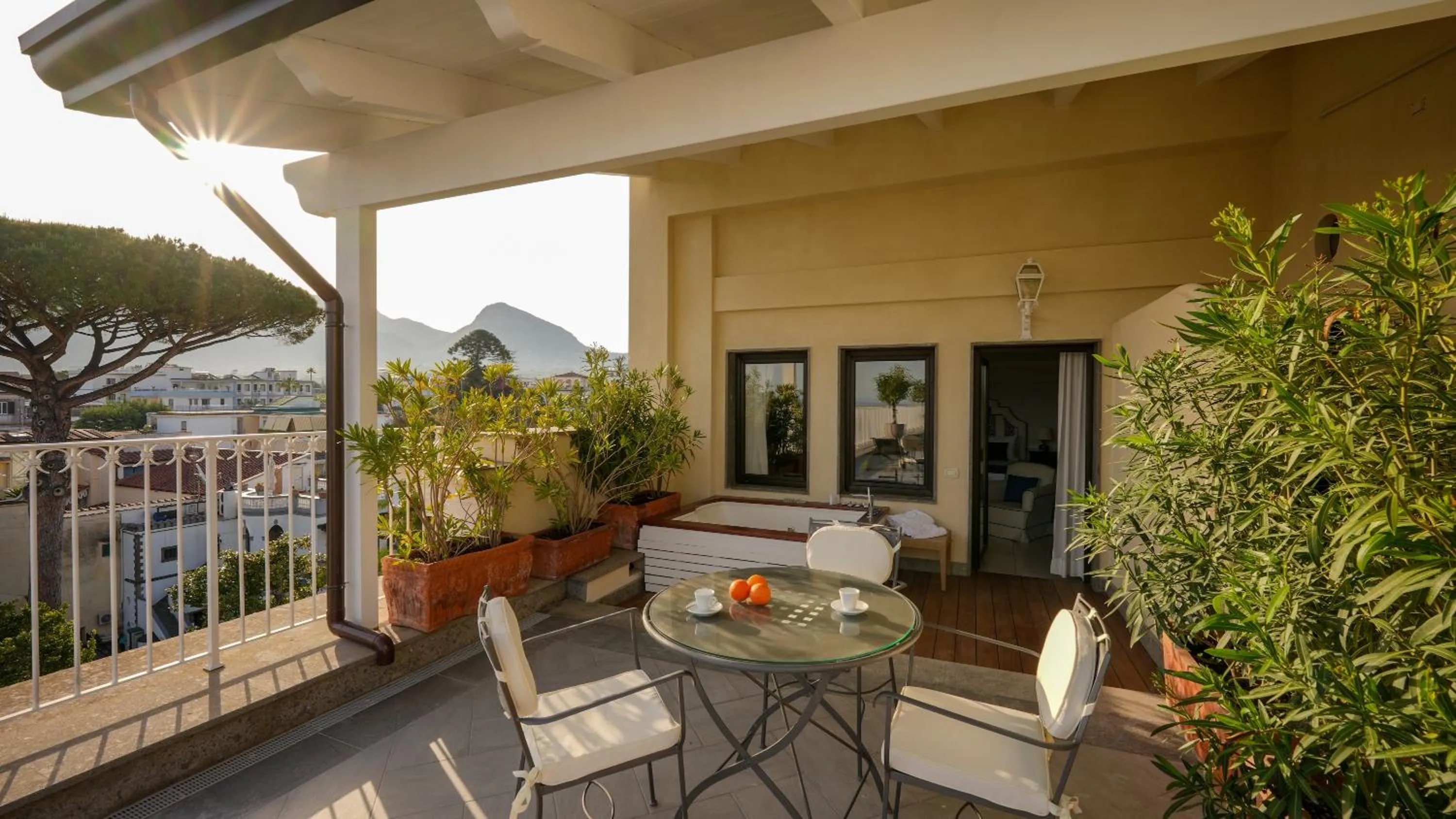 Patio in Grand Hotel Cocumella