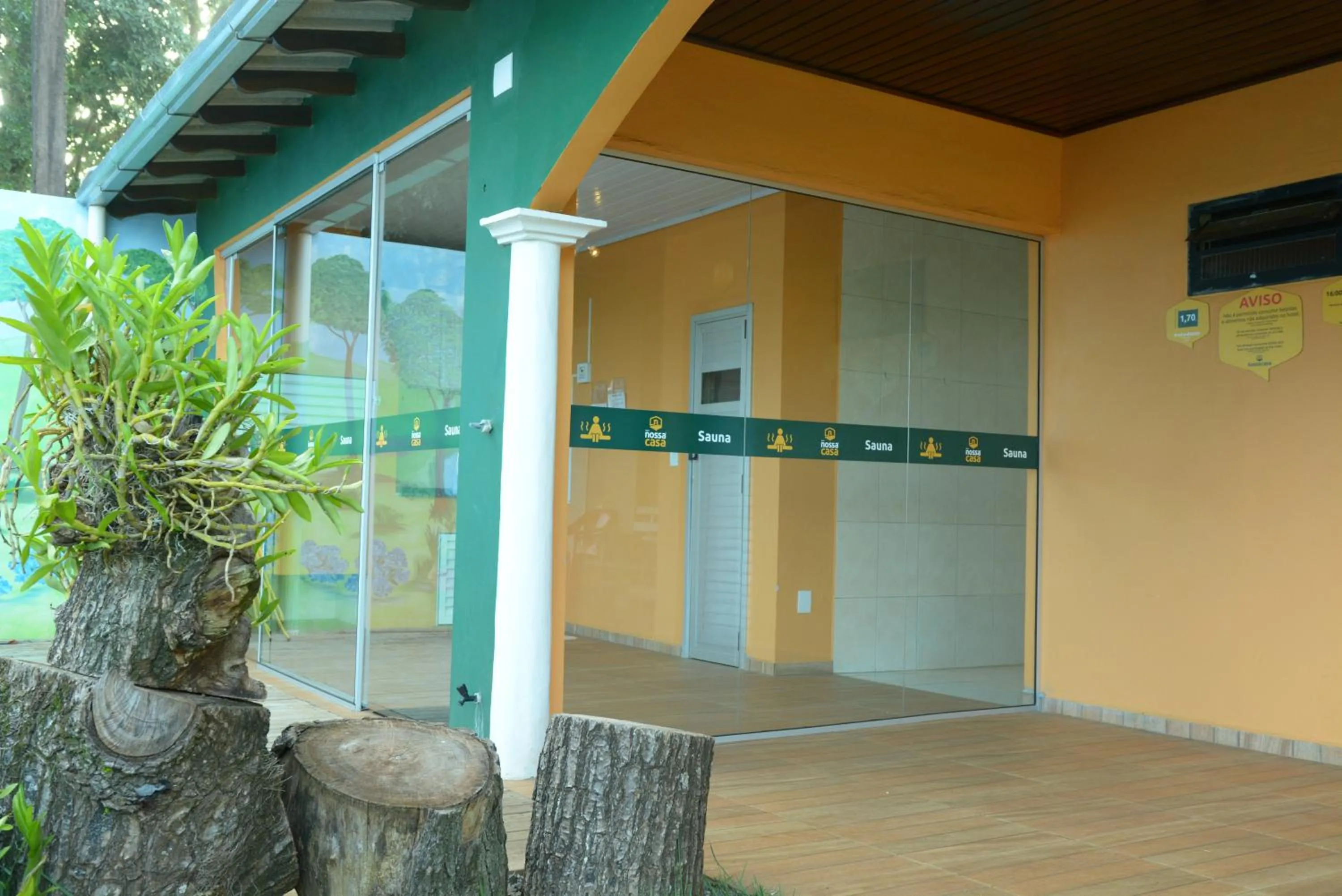 Sauna in Hotel Nossa Casa