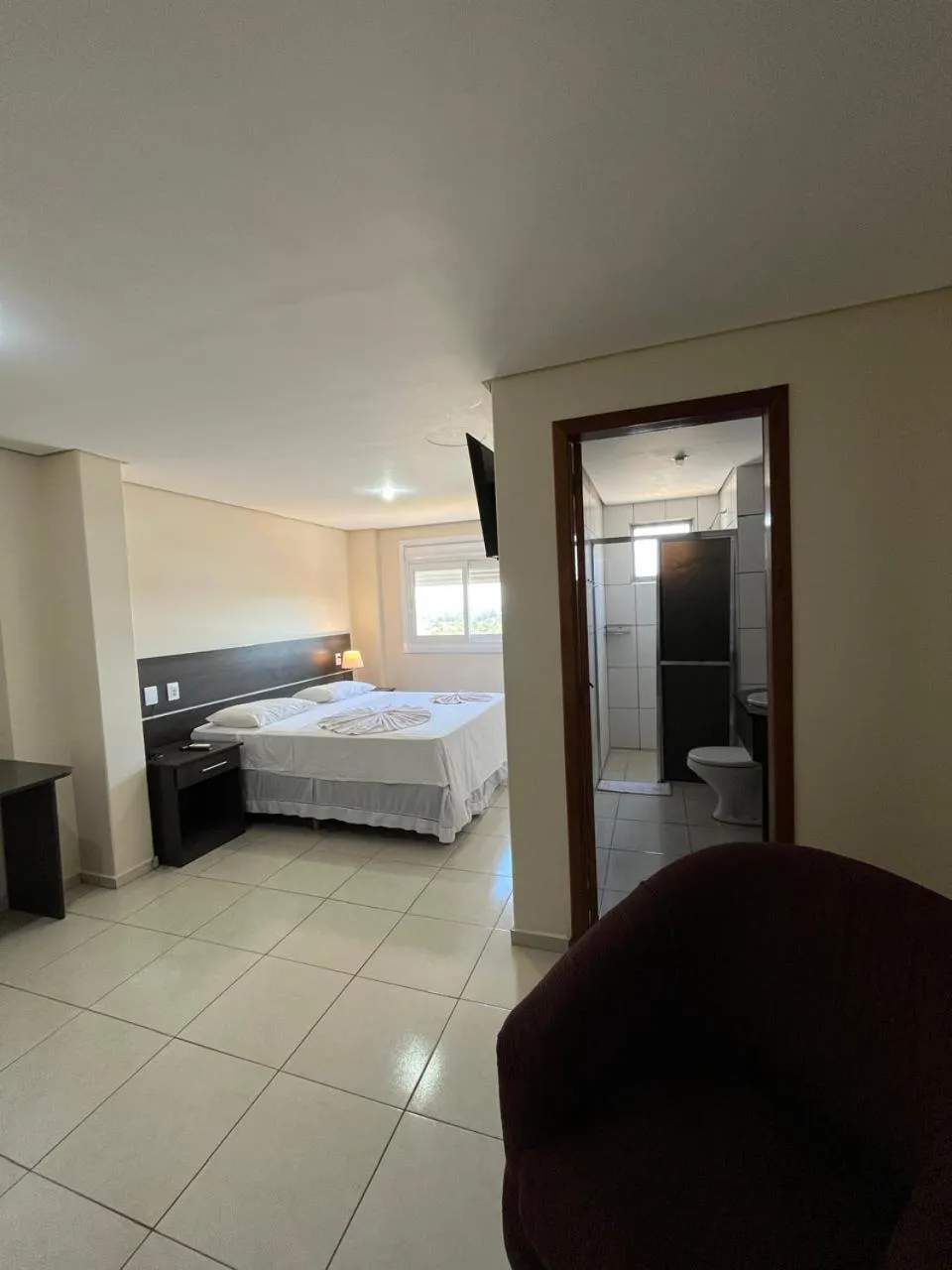 Bed in Hotel Nossa Casa