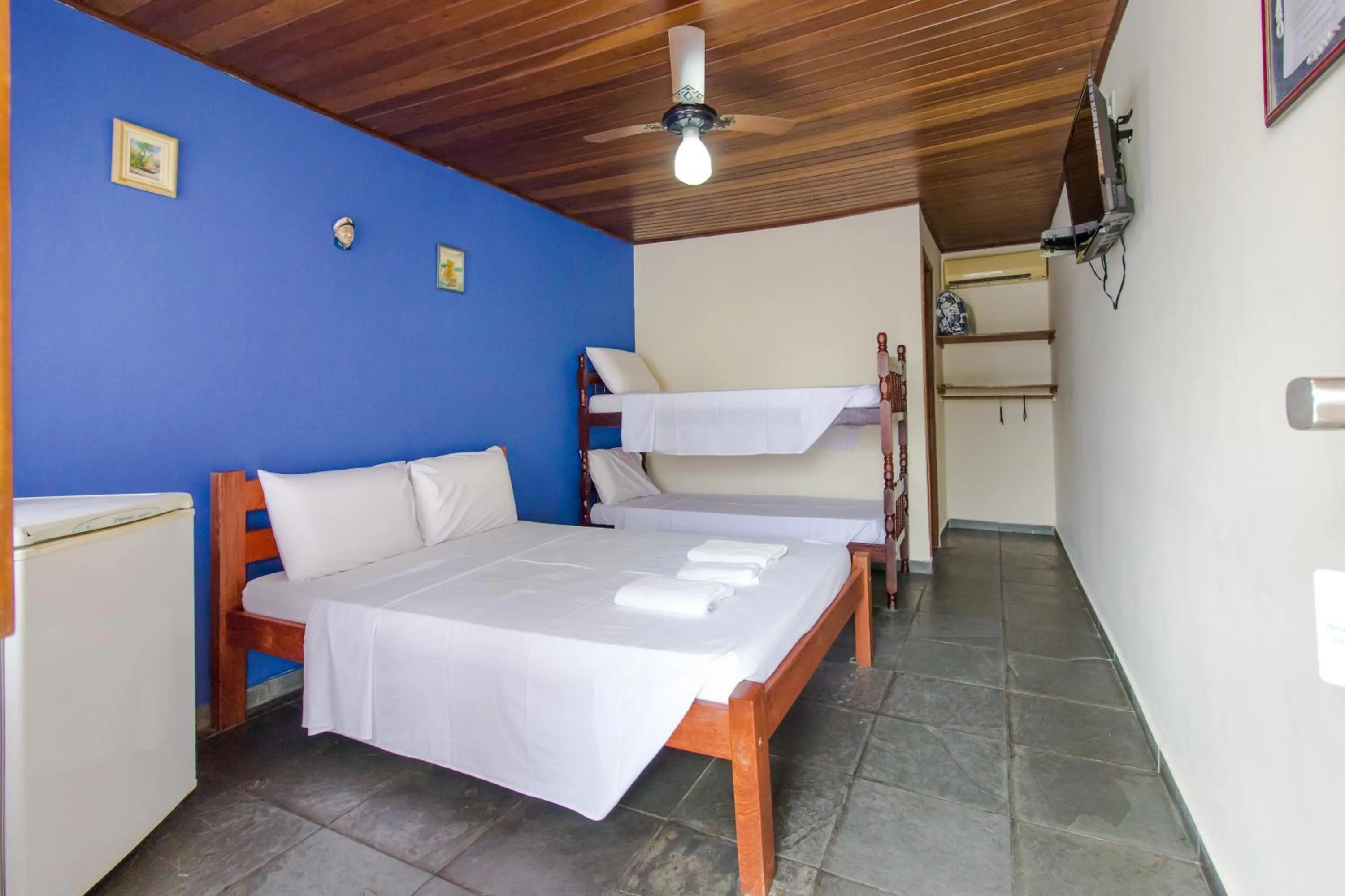 Bed in Viamar Pousada