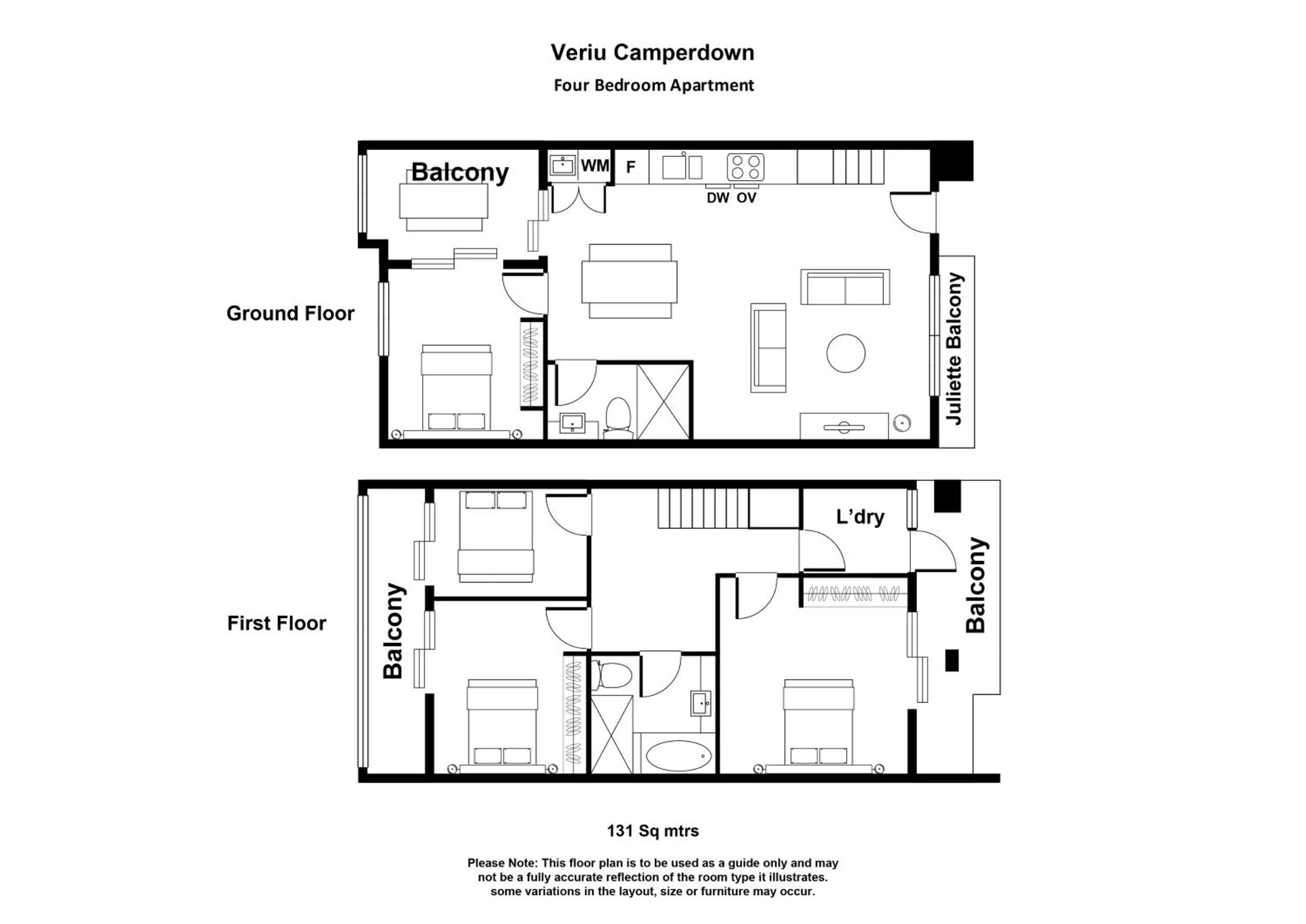 Floor plan in Veriu Camperdown