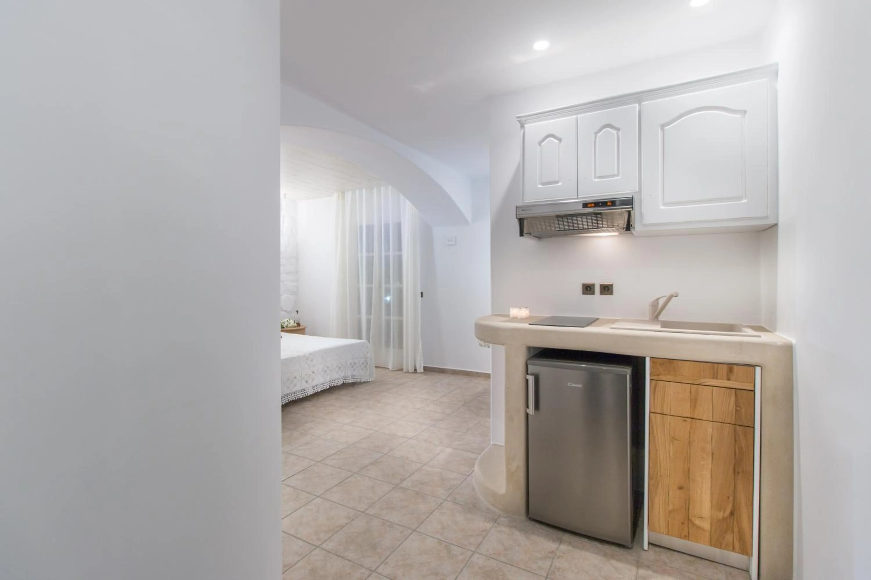 Kitchen or kitchenette, Bed in Spiros