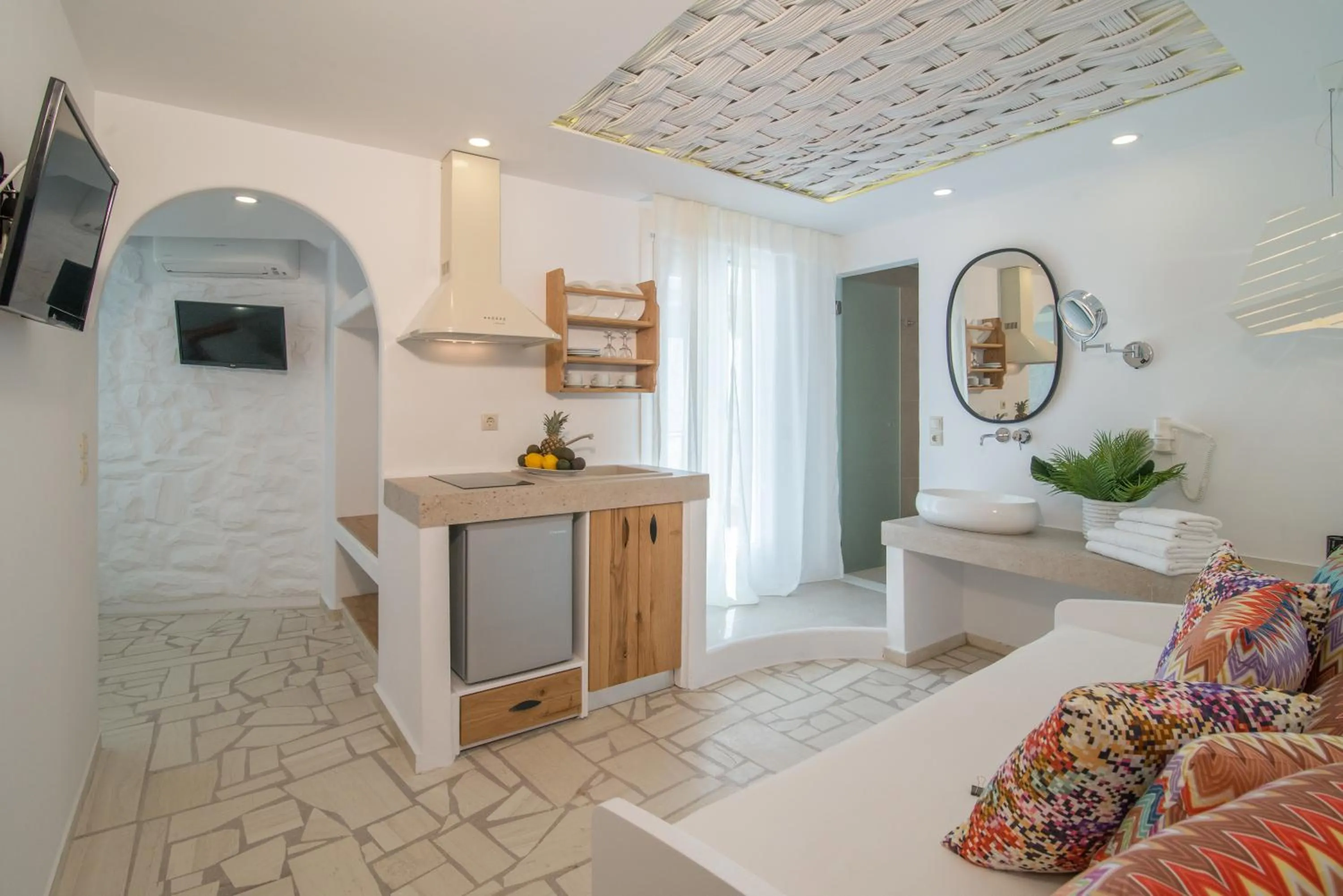 Living room, Bed in Spiros