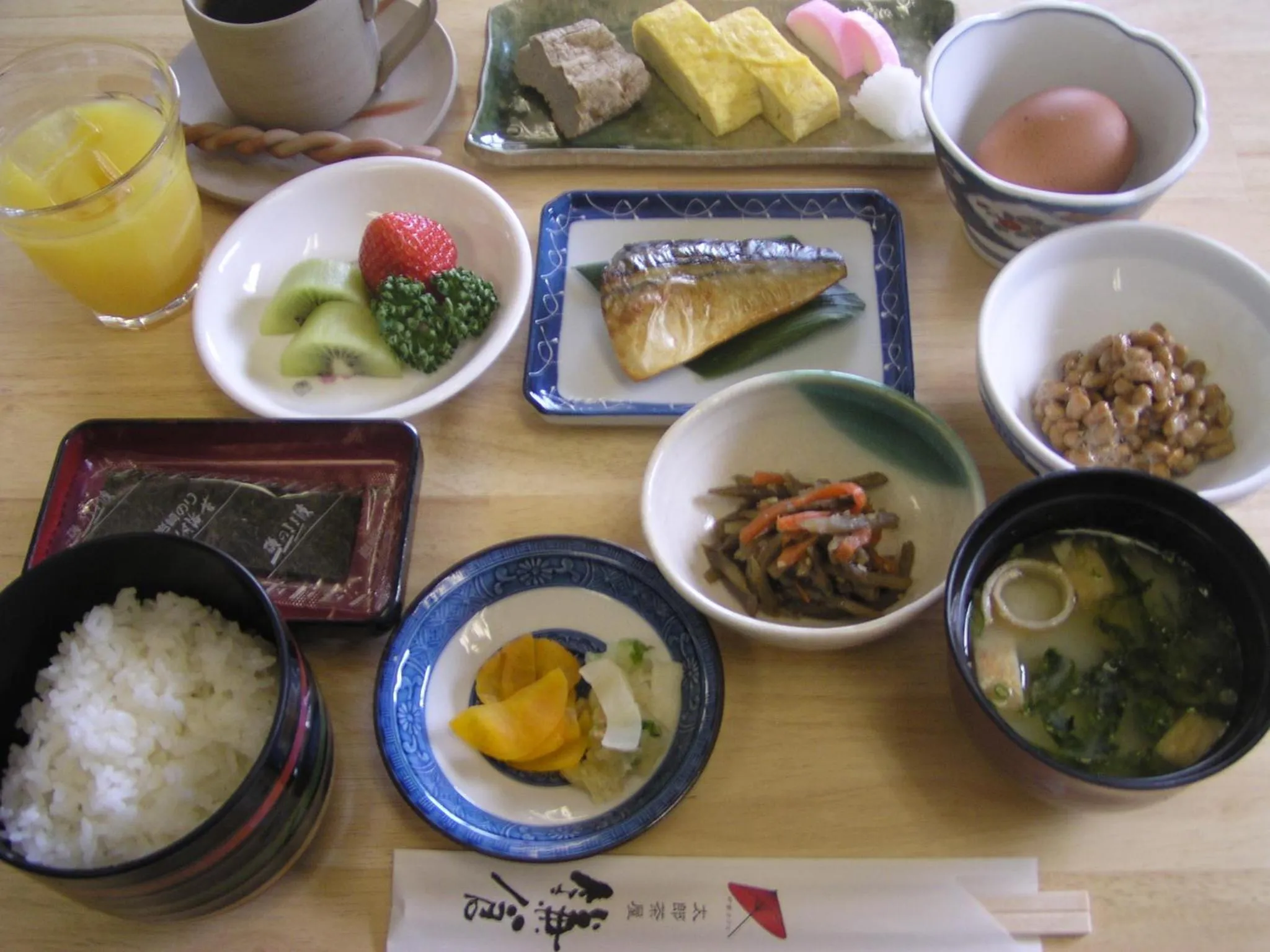 Asian breakfast in Uwajima Regent Hotel