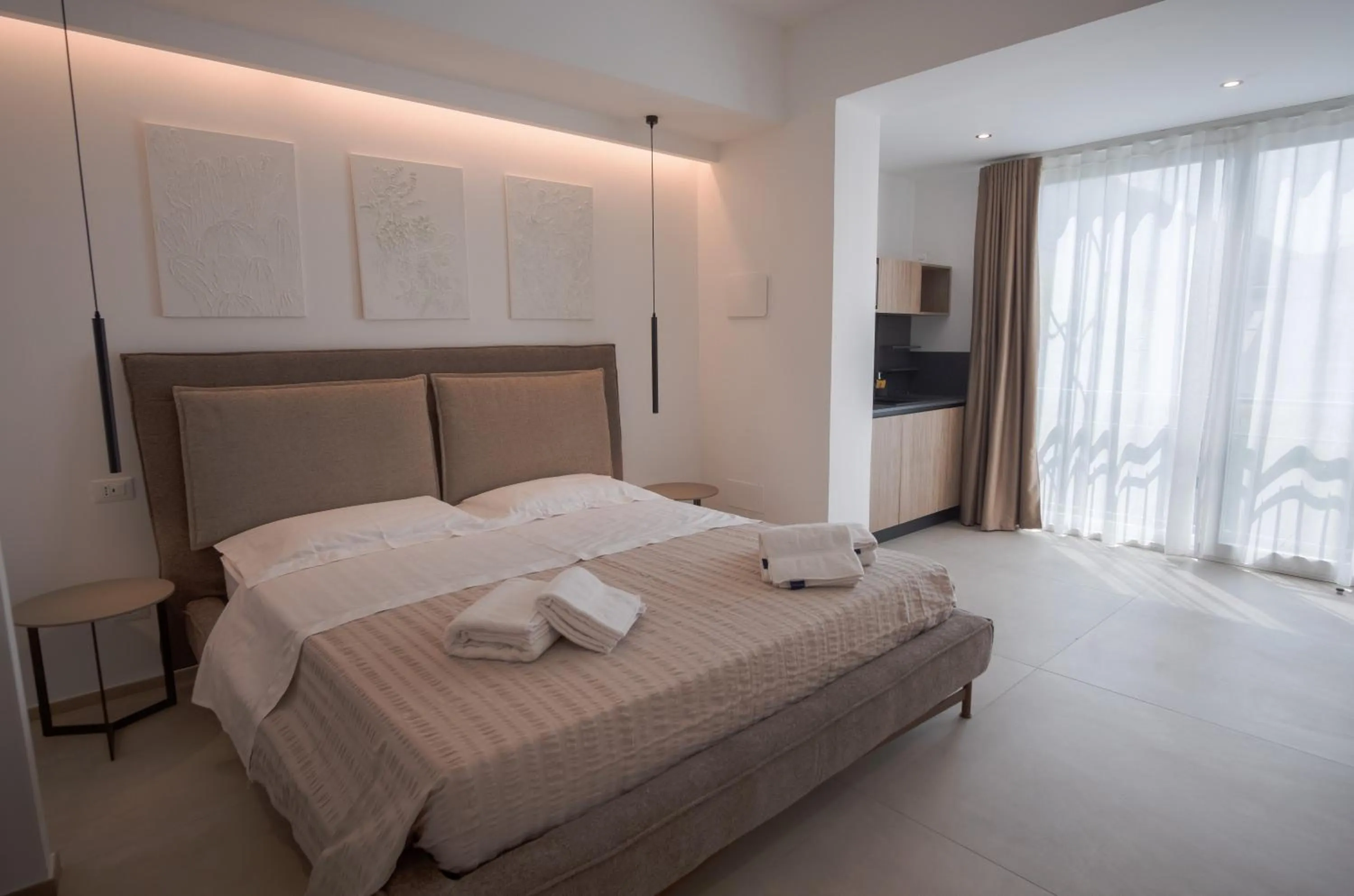 Bed in Le Muse Mondello