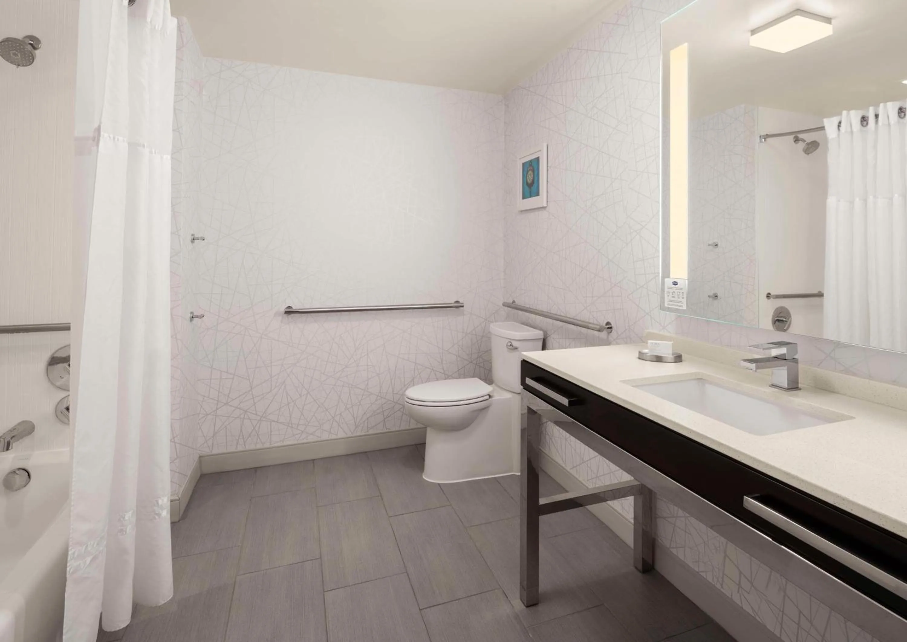 Bathroom in Hampton Inn & Suites-Worcester, MA