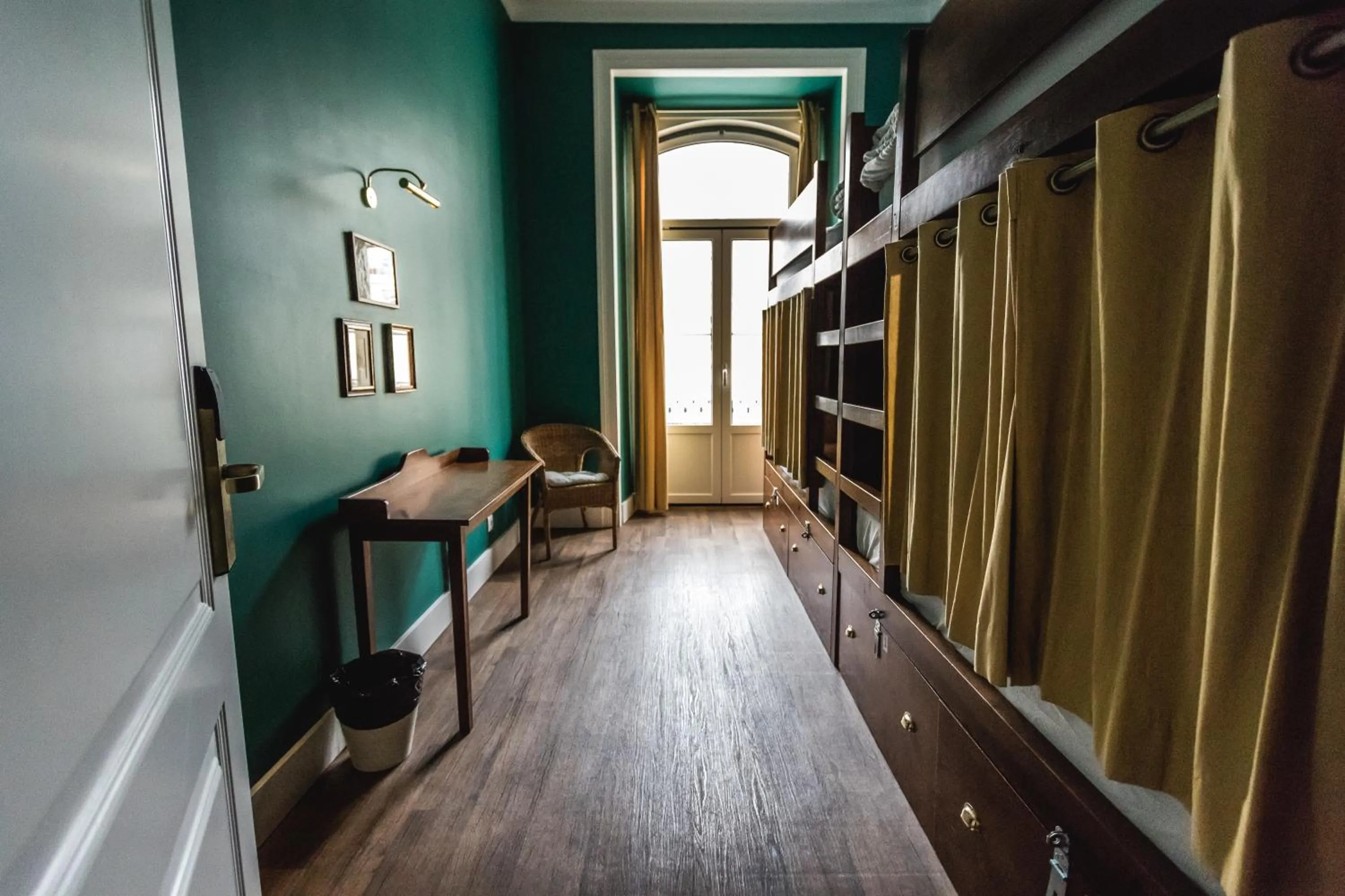 Decorative detail, Bed in Home Lisbon Hostel