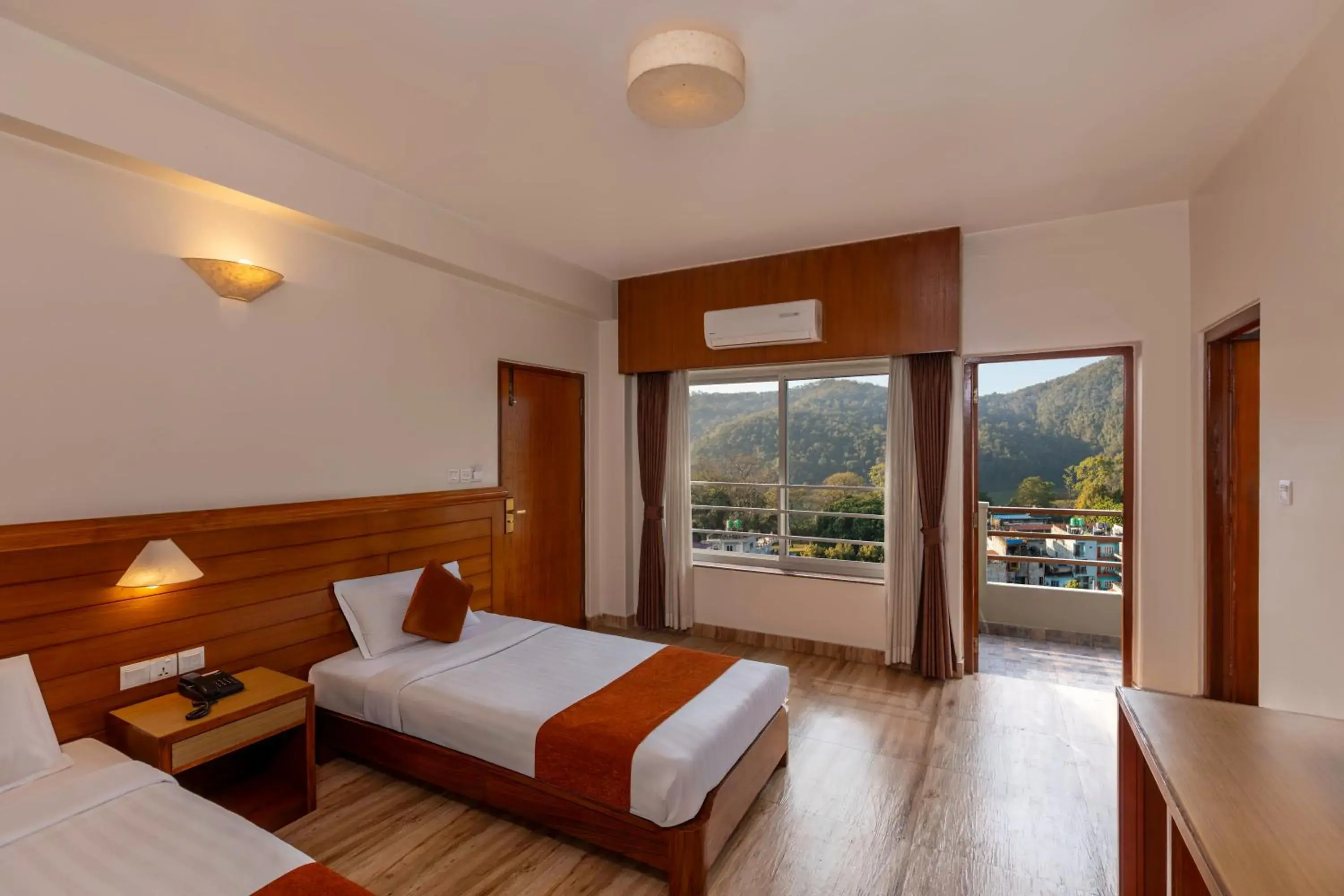 Twin Room with Balcony in Mount View Pokhara Twin Room with Balcony in Mount View Pokhara