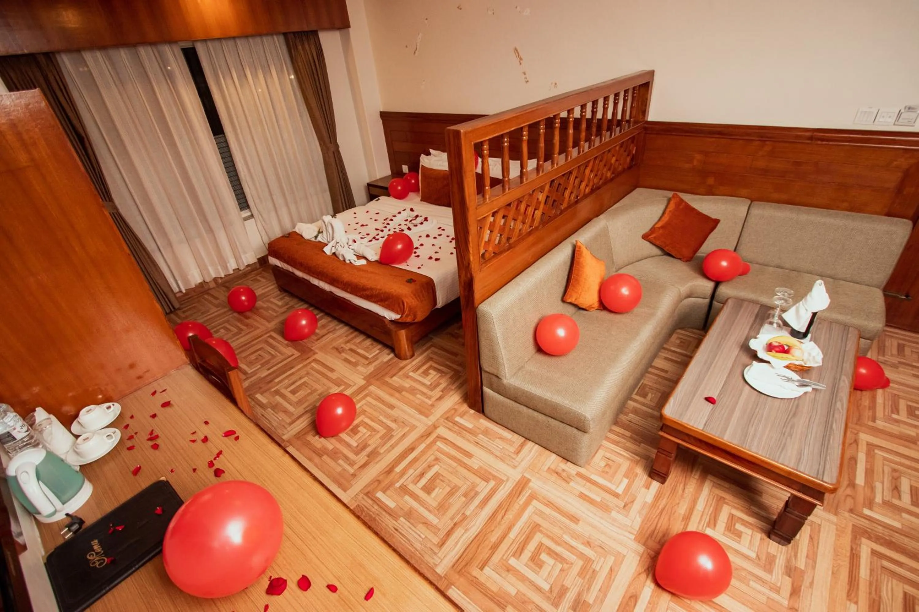 Photo of the whole room, Bed in Mount View Pokhara