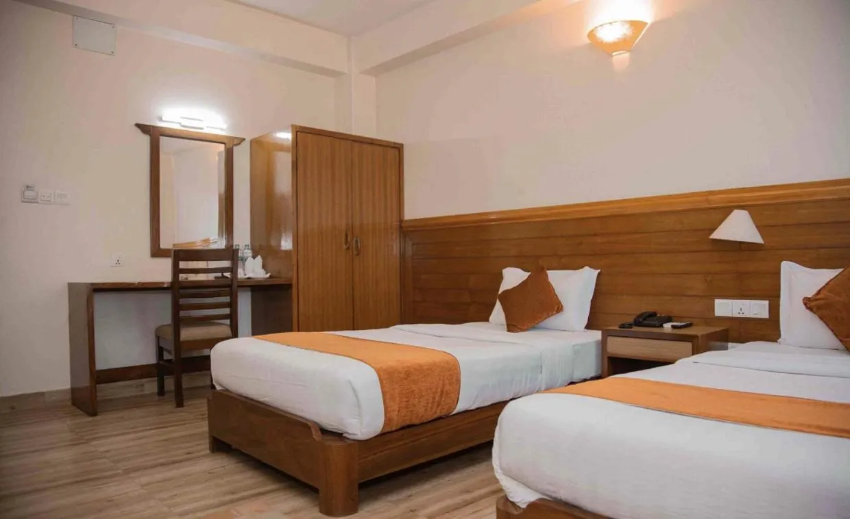 Photo of the whole room, Bed in Mount View Pokhara