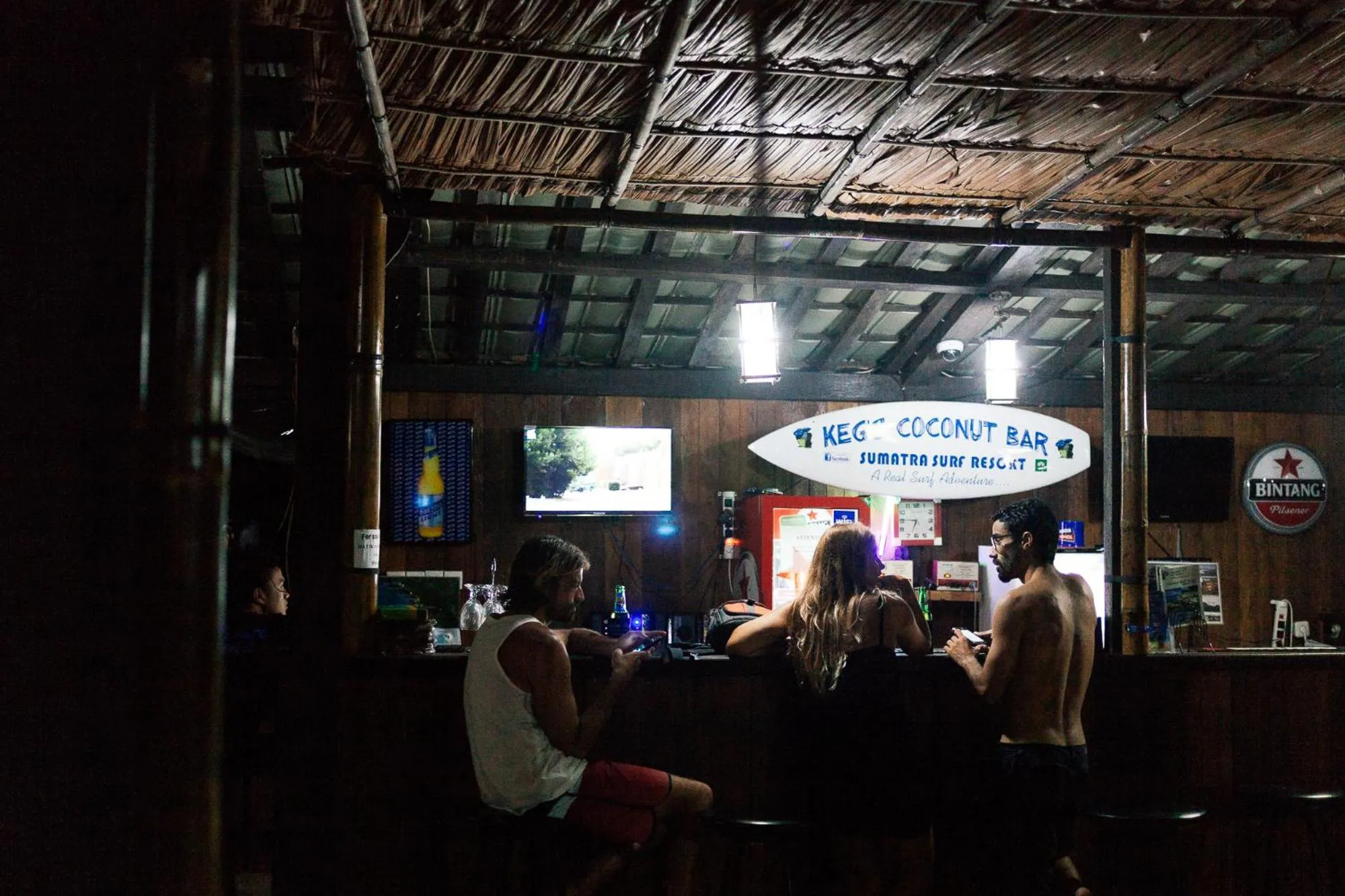 group of guests in Sumatra Surf Resort