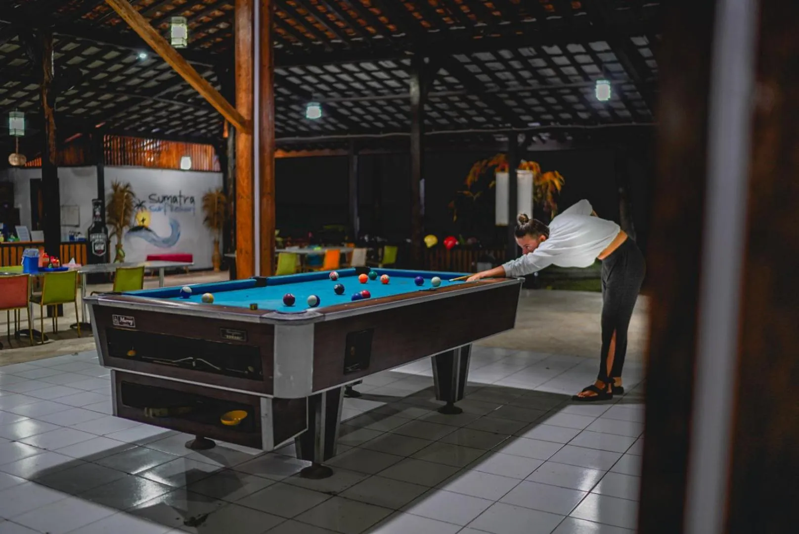 Billiard in Sumatra Surf Resort