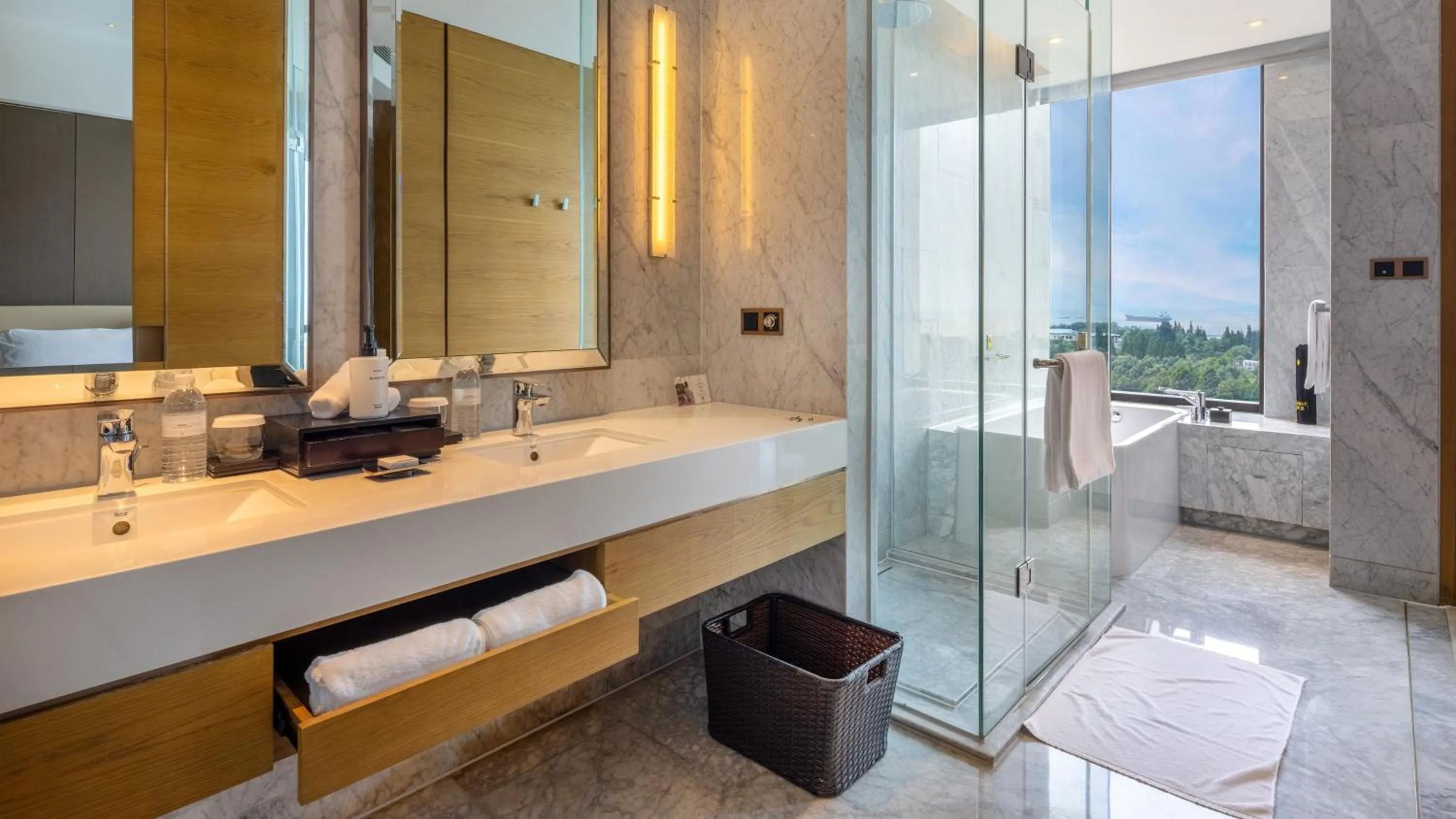 Bathroom in InterContinental Nantong by IHG-Best view of yangtze