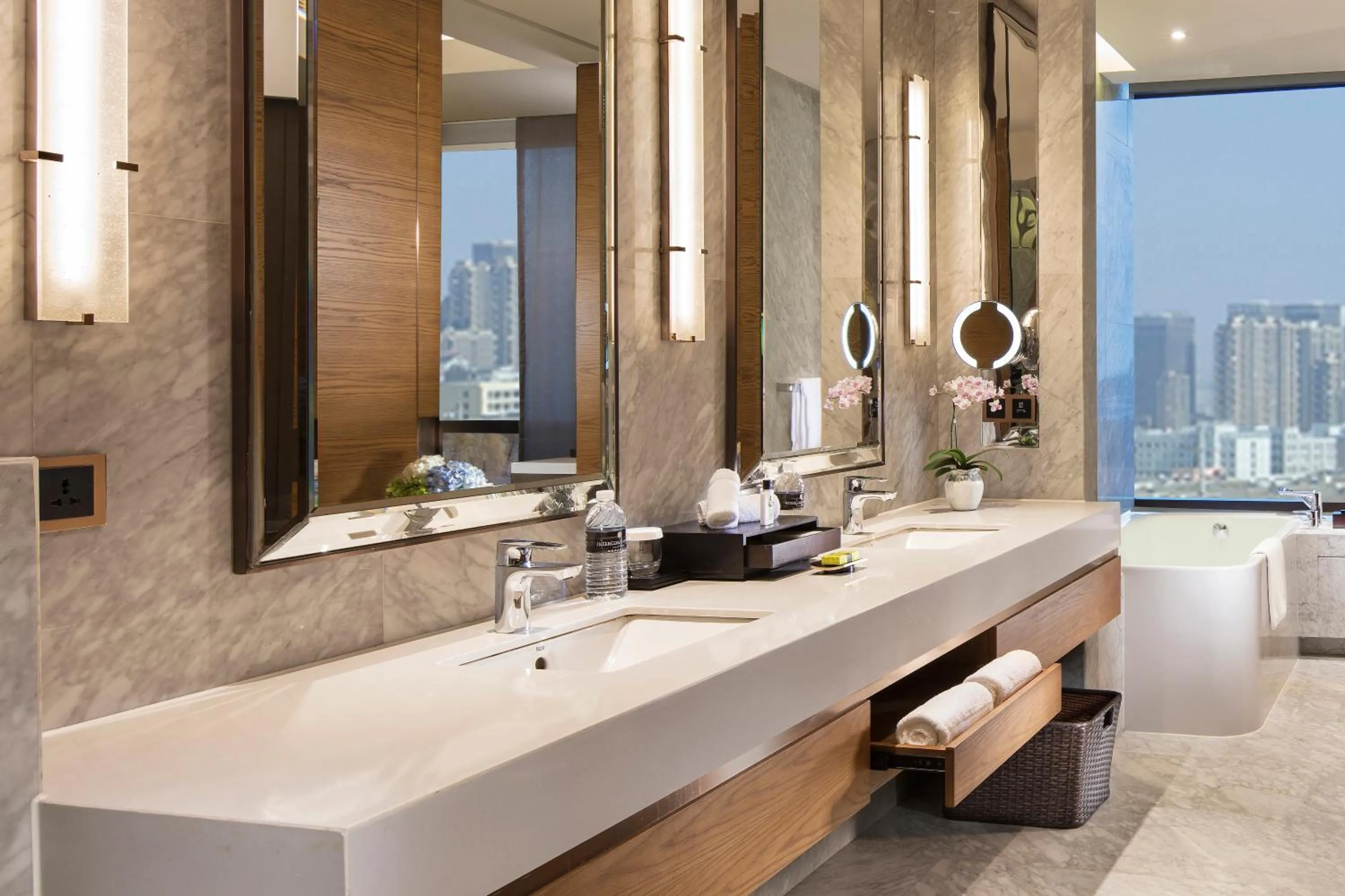 Bathroom in InterContinental Nantong by IHG-Best view of yangtze