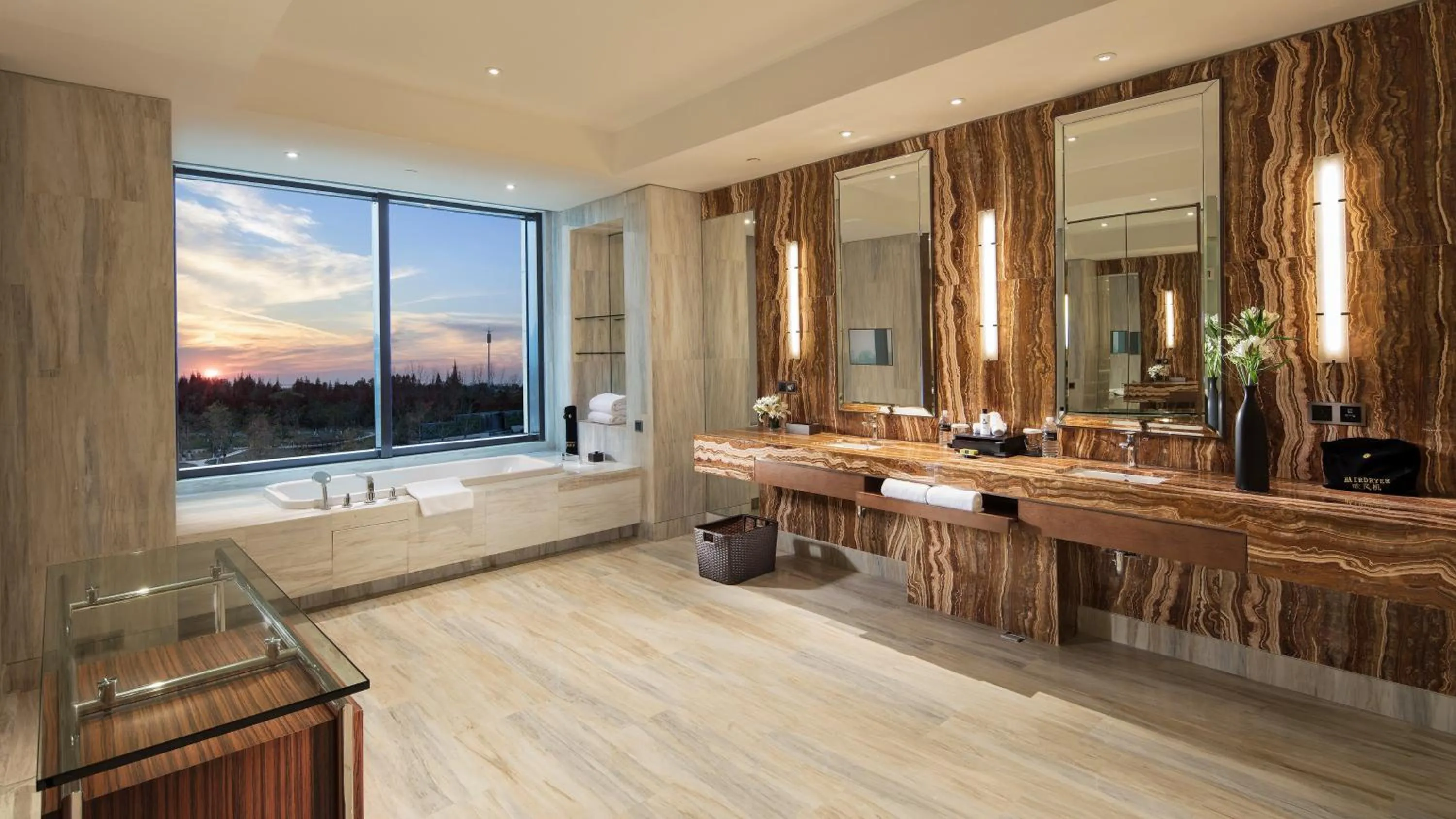 Bathroom in InterContinental Nantong by IHG-Best view of yangtze