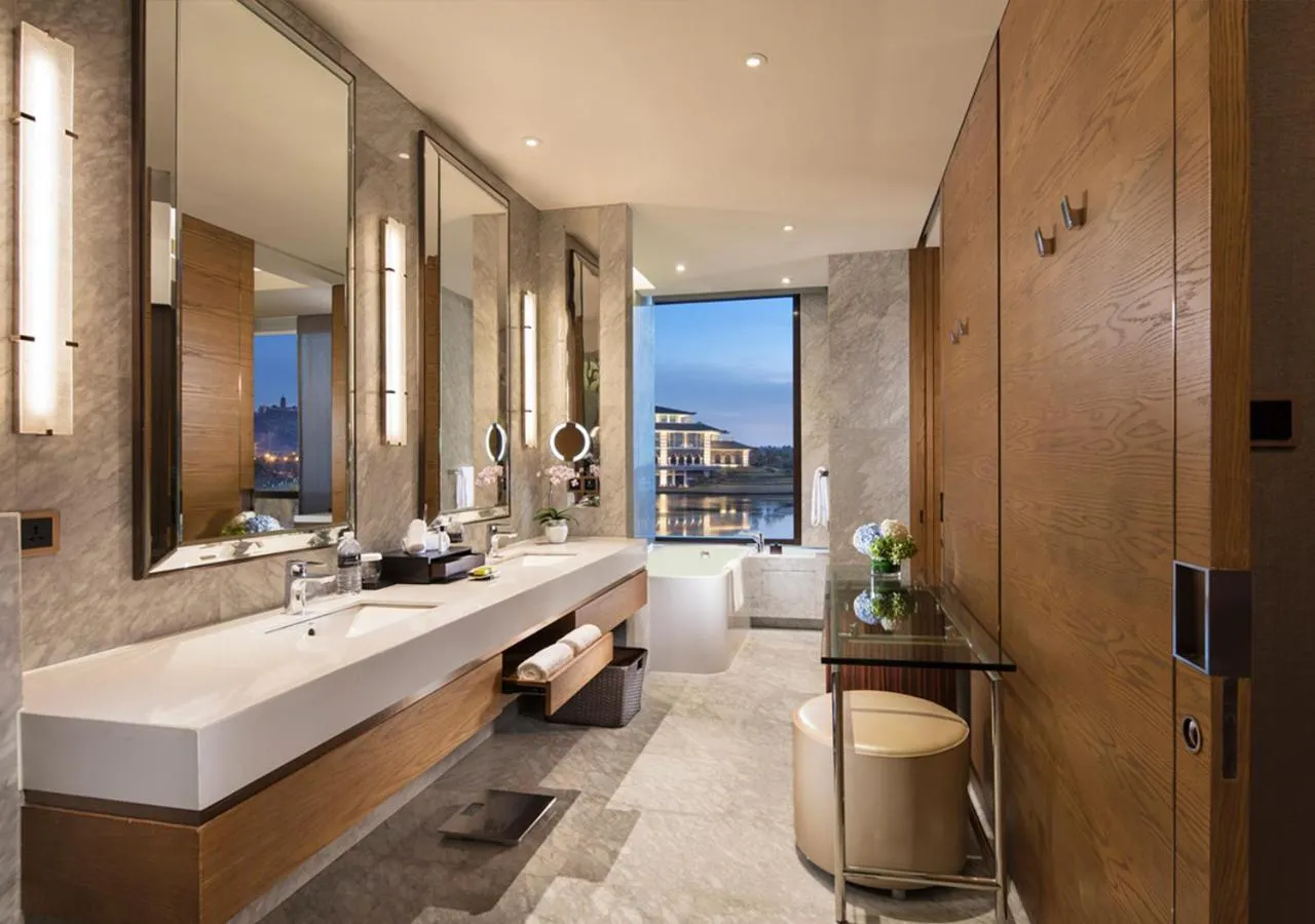 Bathroom in InterContinental Nantong by IHG-Best view of yangtze