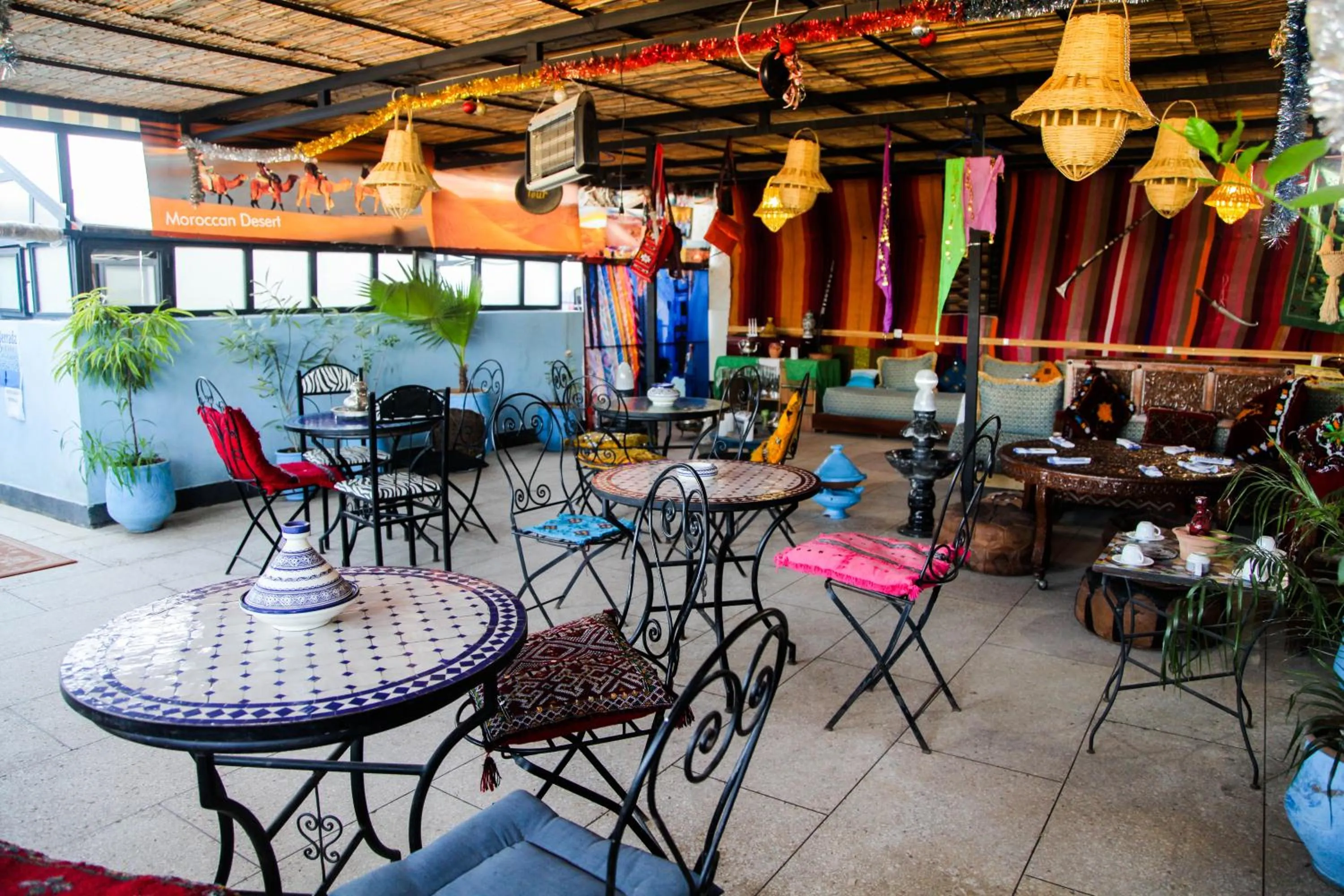 Patio, Restaurant/Places to Eat in Dar Berrada - Ziat