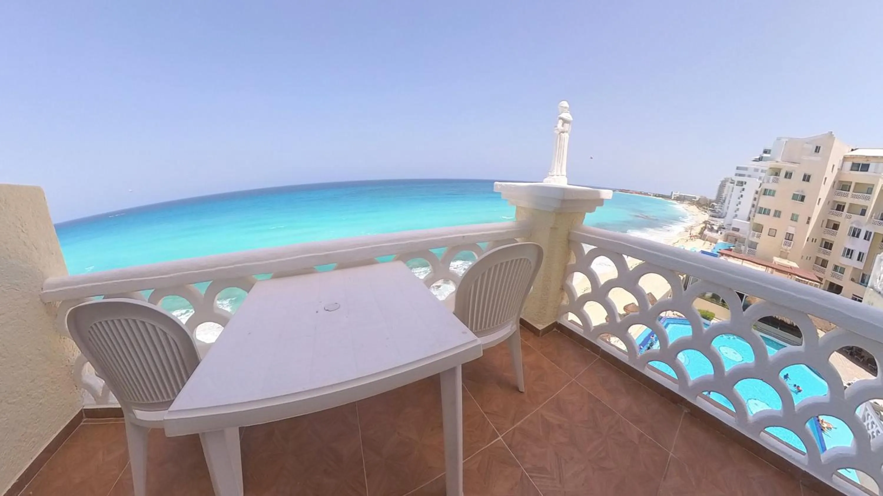 Balcony/Terrace in Cancún Plaza Sea View