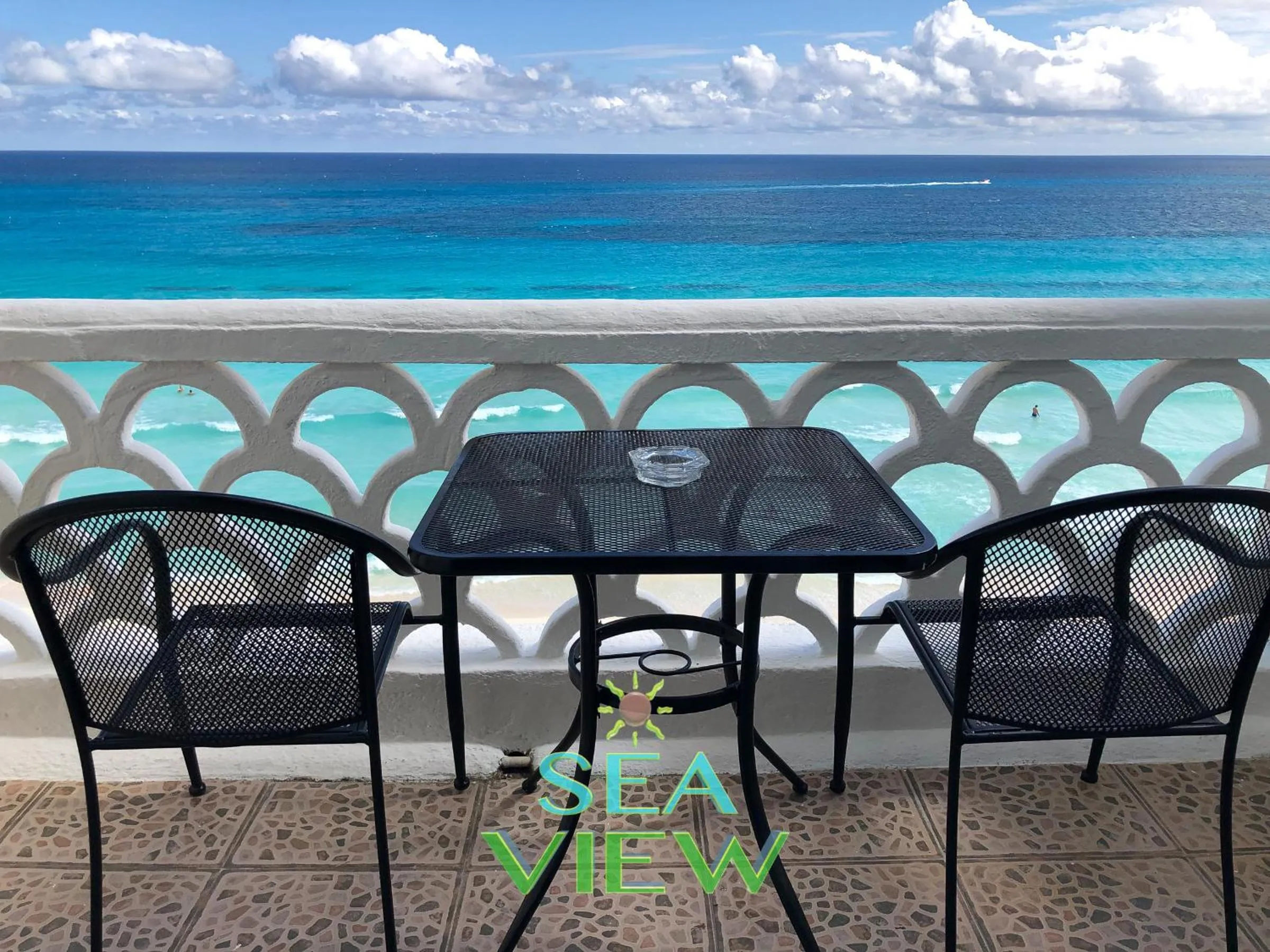 Balcony/Terrace in Cancún Plaza Sea View