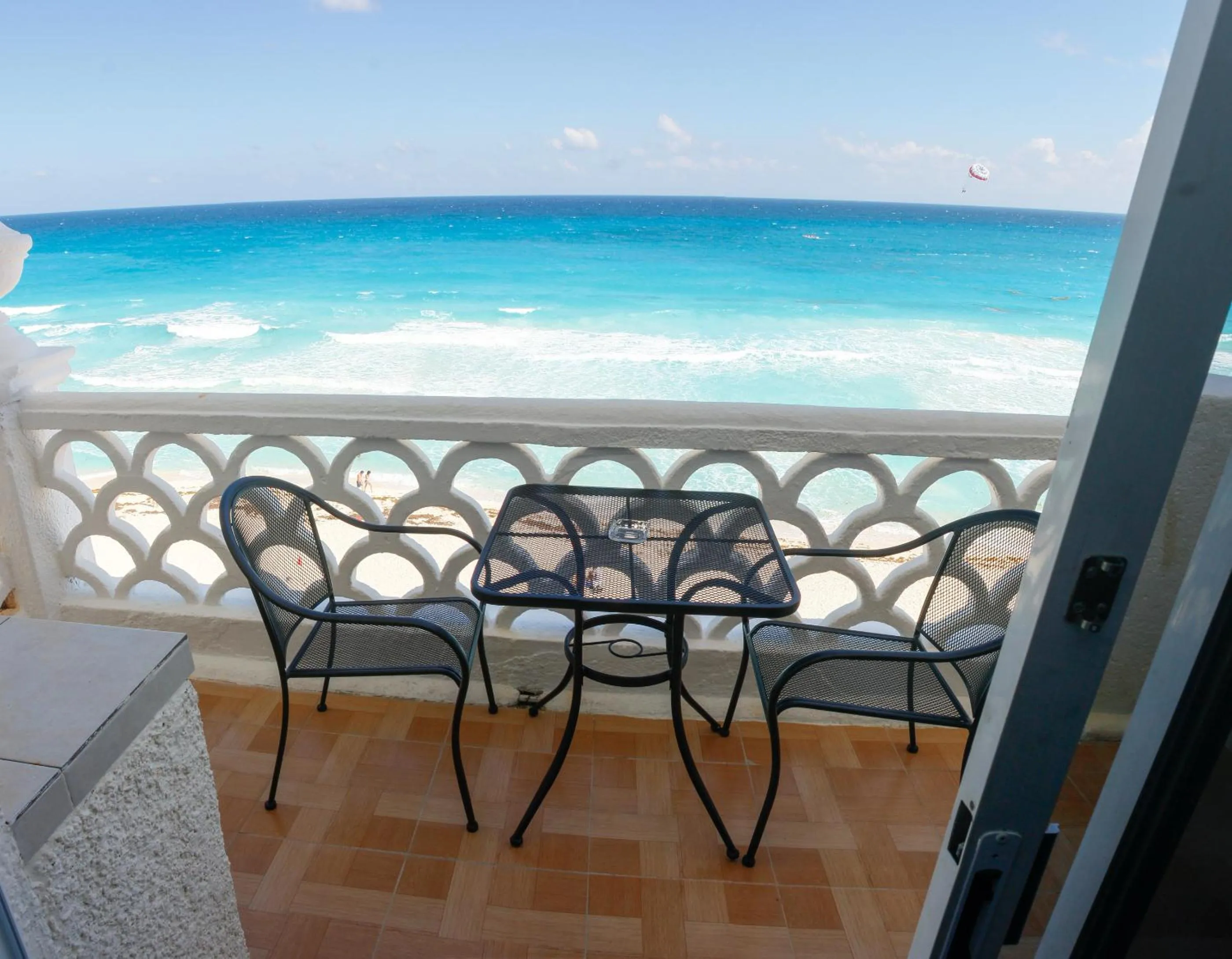 Balcony/Terrace in Cancún Plaza Sea View