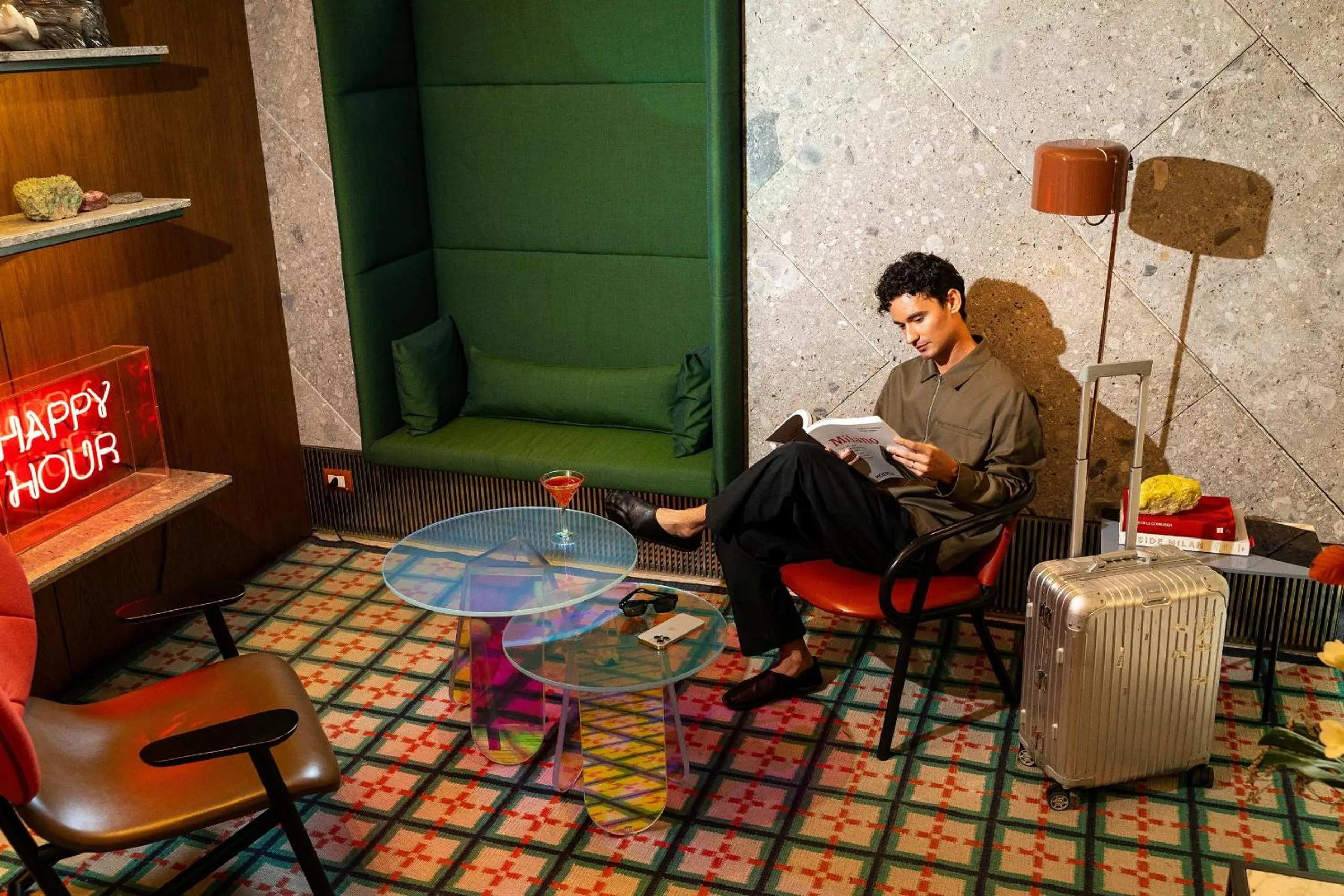 Lounge or bar in Room Mate Collection Giulia, Milan