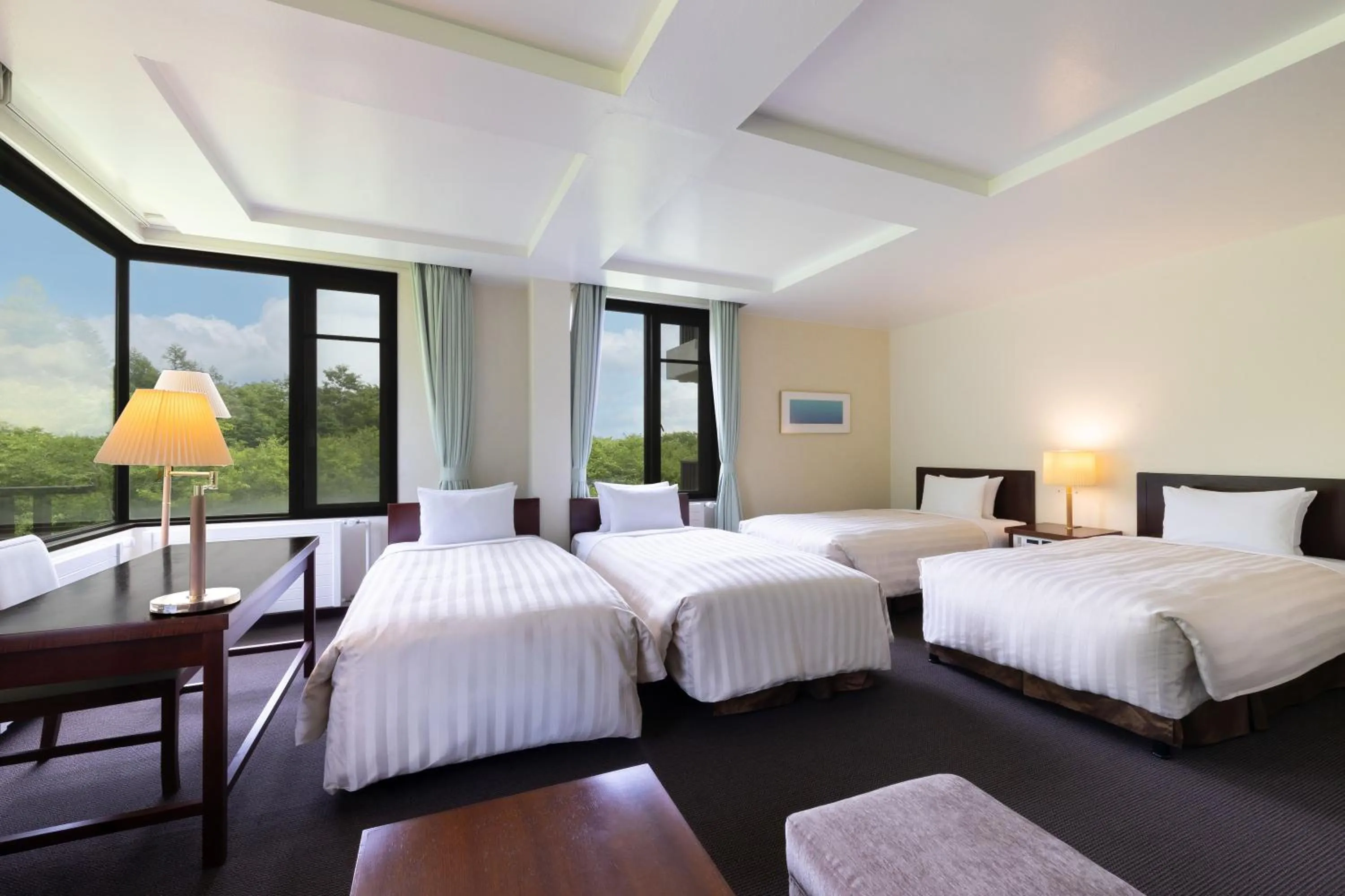 Bed in Yatsugatake Kogen Lodge