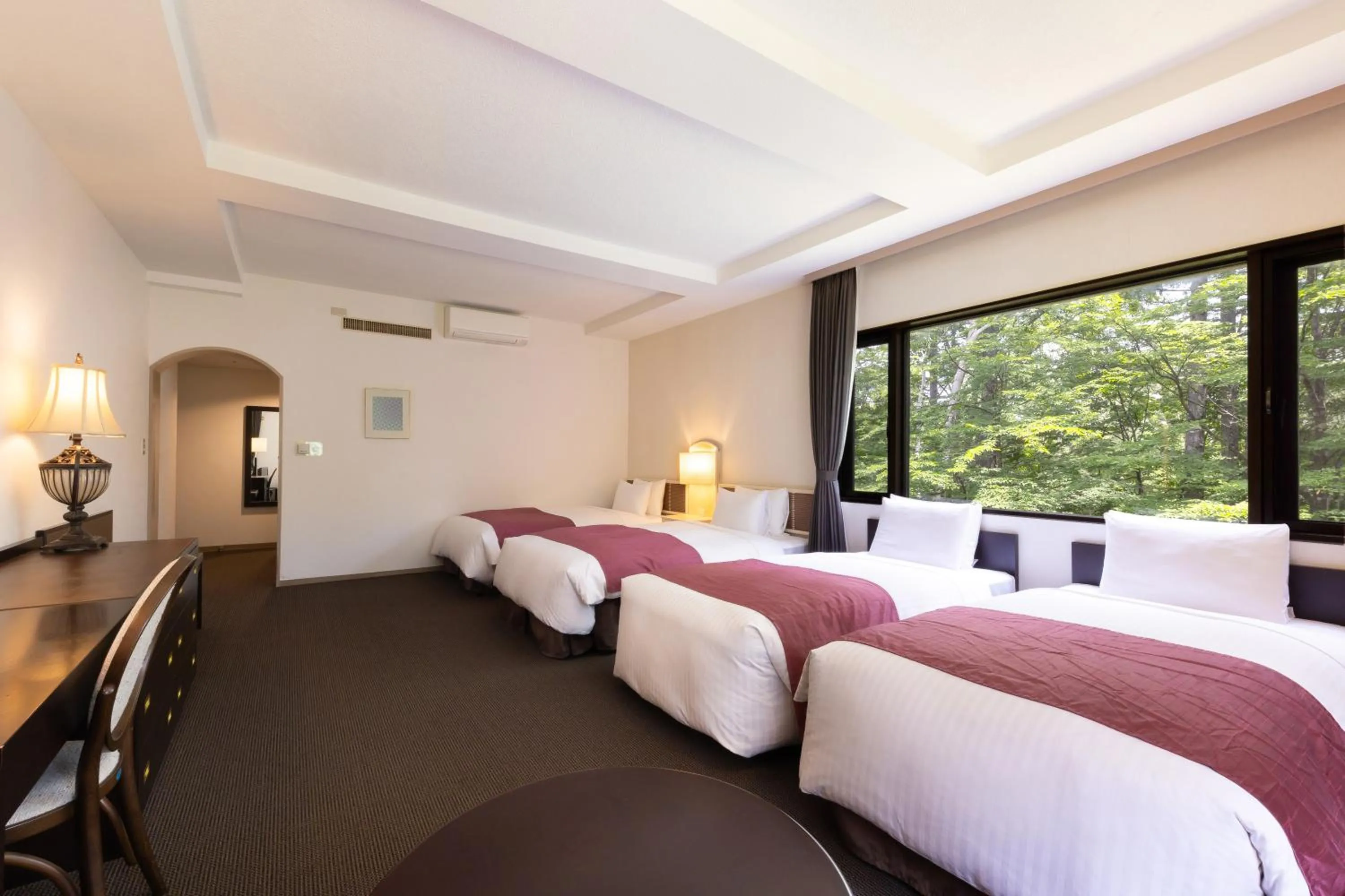 Bed in Yatsugatake Kogen Lodge