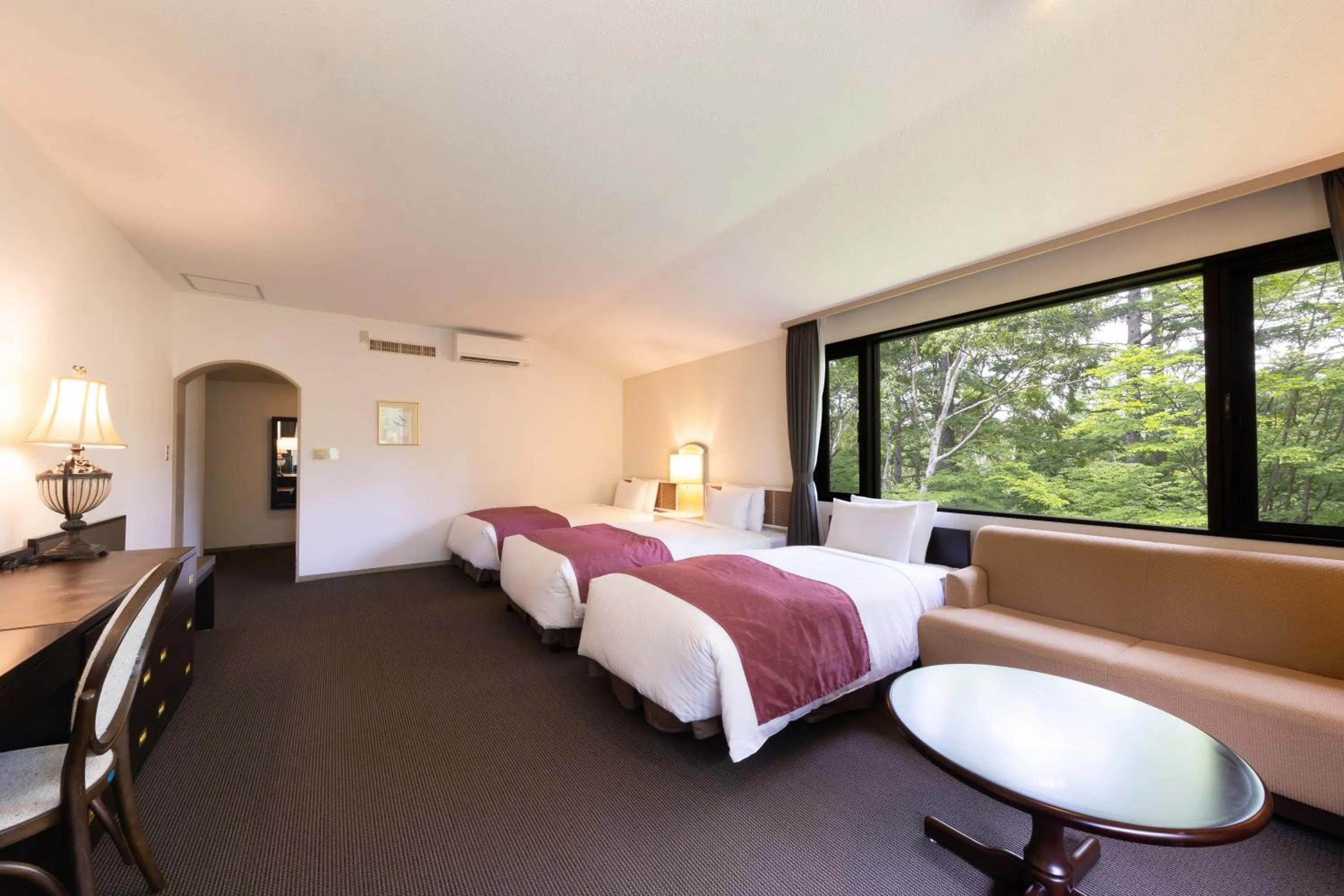 Bed in Yatsugatake Kogen Lodge