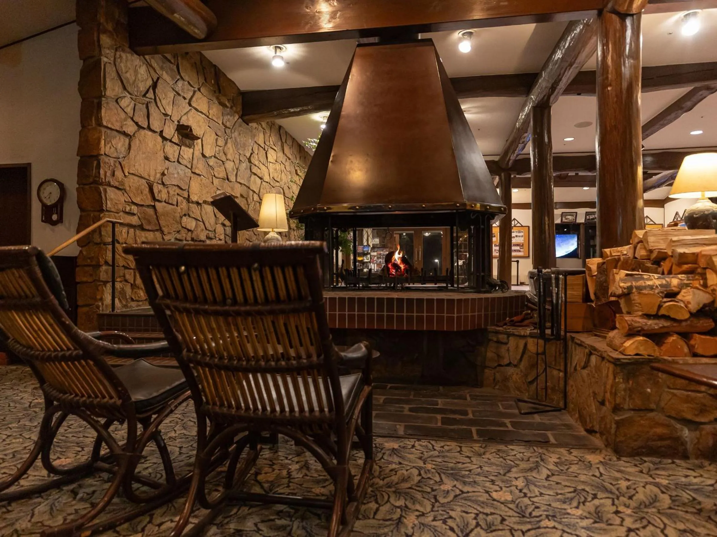 Lobby or reception in Yatsugatake Kogen Lodge