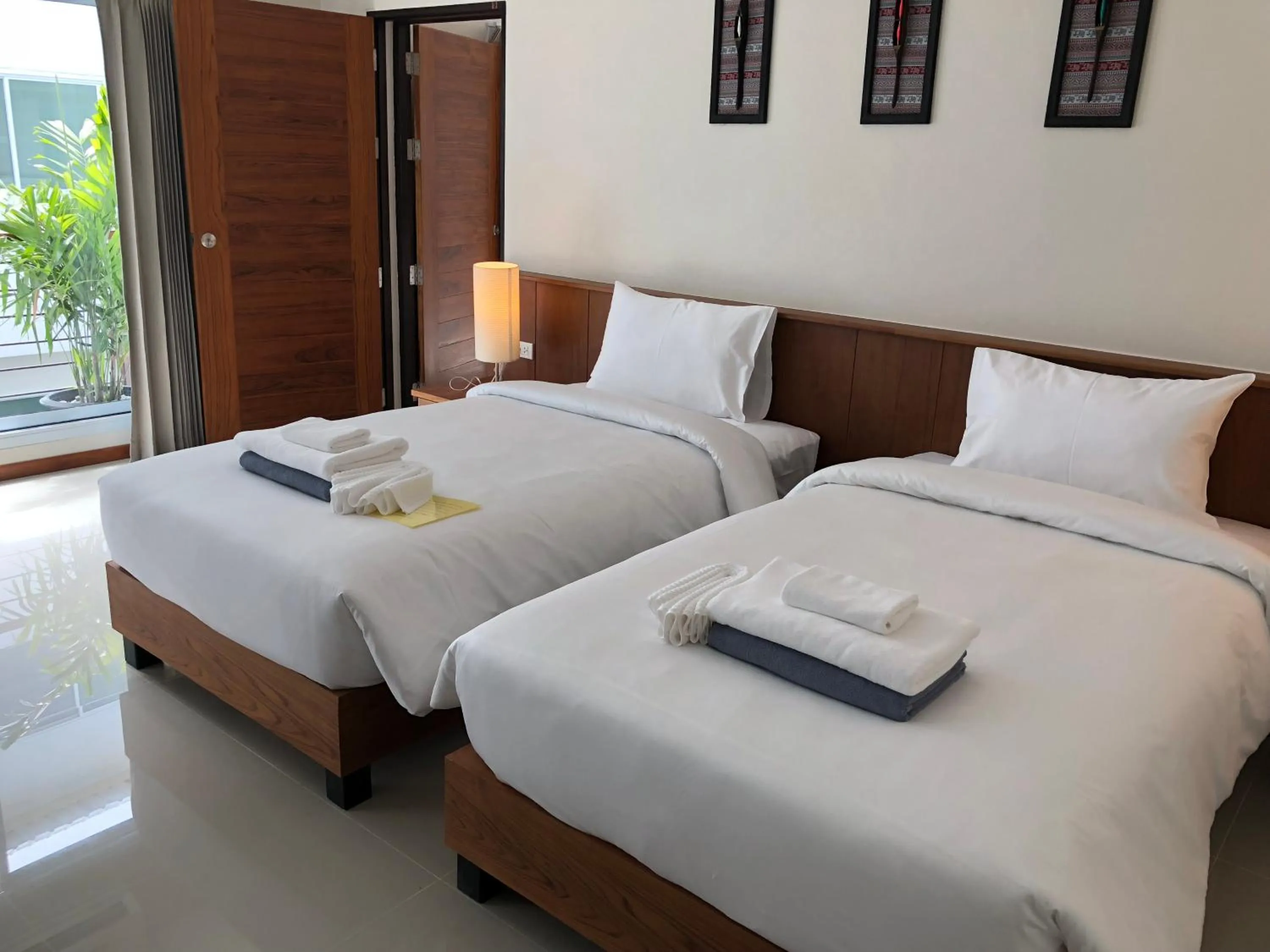 Bed in Crystal Lamai Hotel